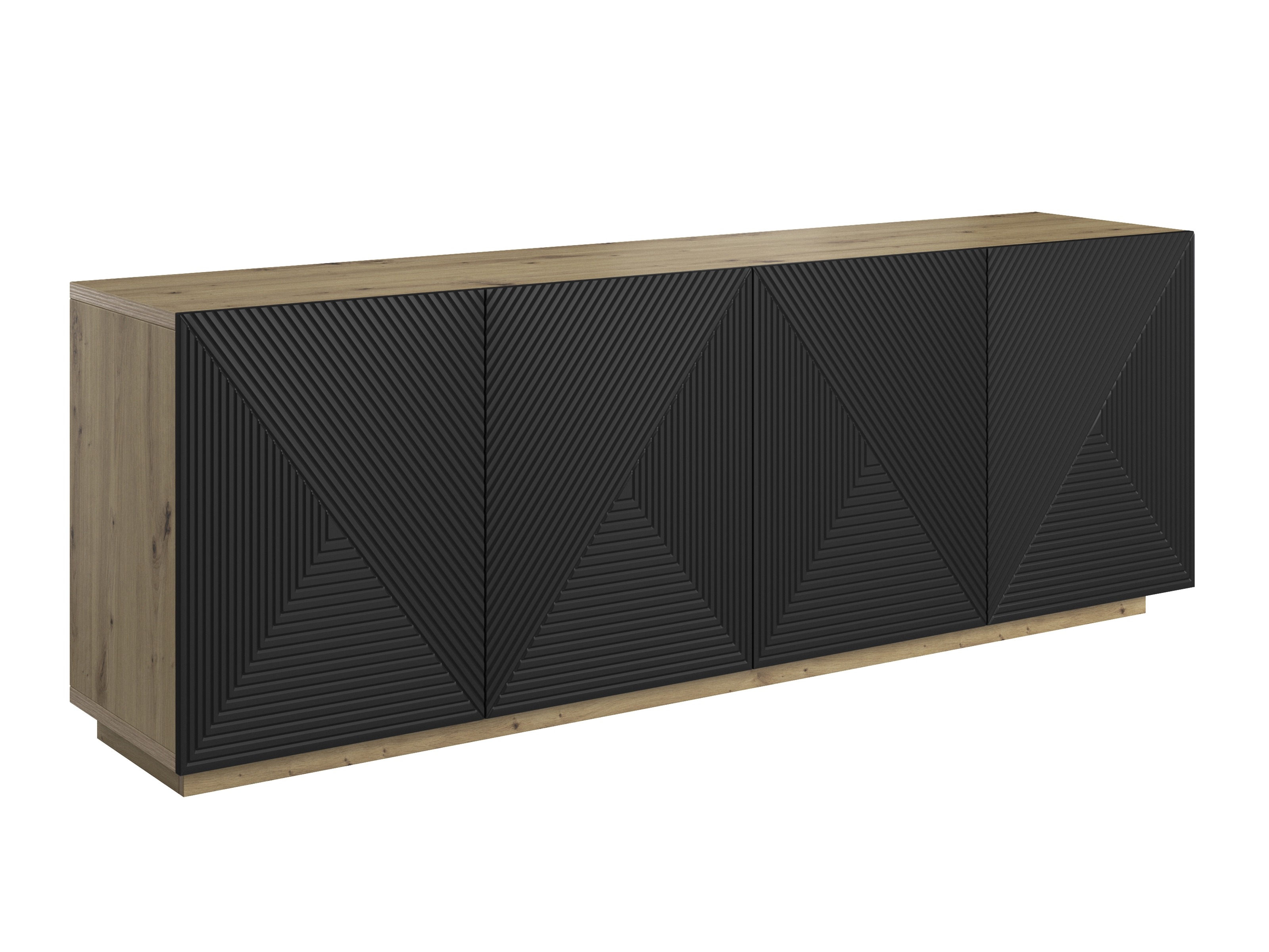 Spintelė Dortivi 110 (Artisan ąžuolas + Matinė juoda)