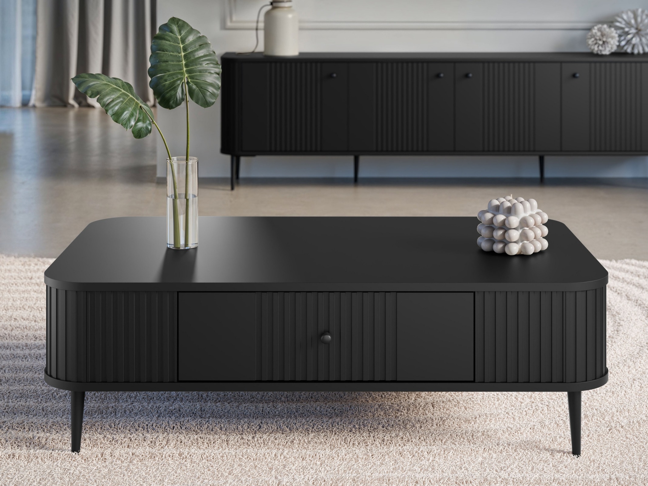 Žurnalinis staliukas Revtoru 105 (Juoda)