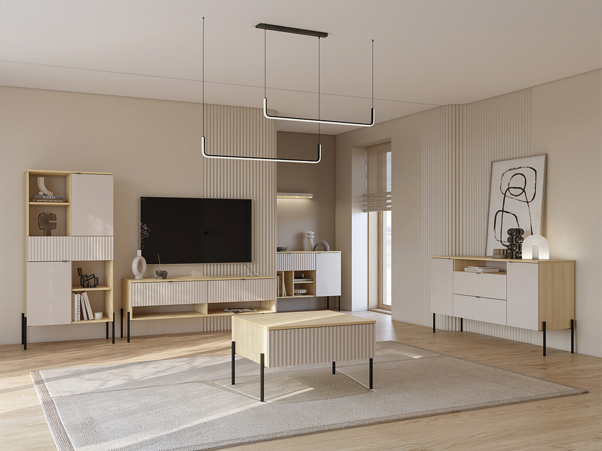 Komoda Levtenu 115 (Ąžuolas + Kašmyras)