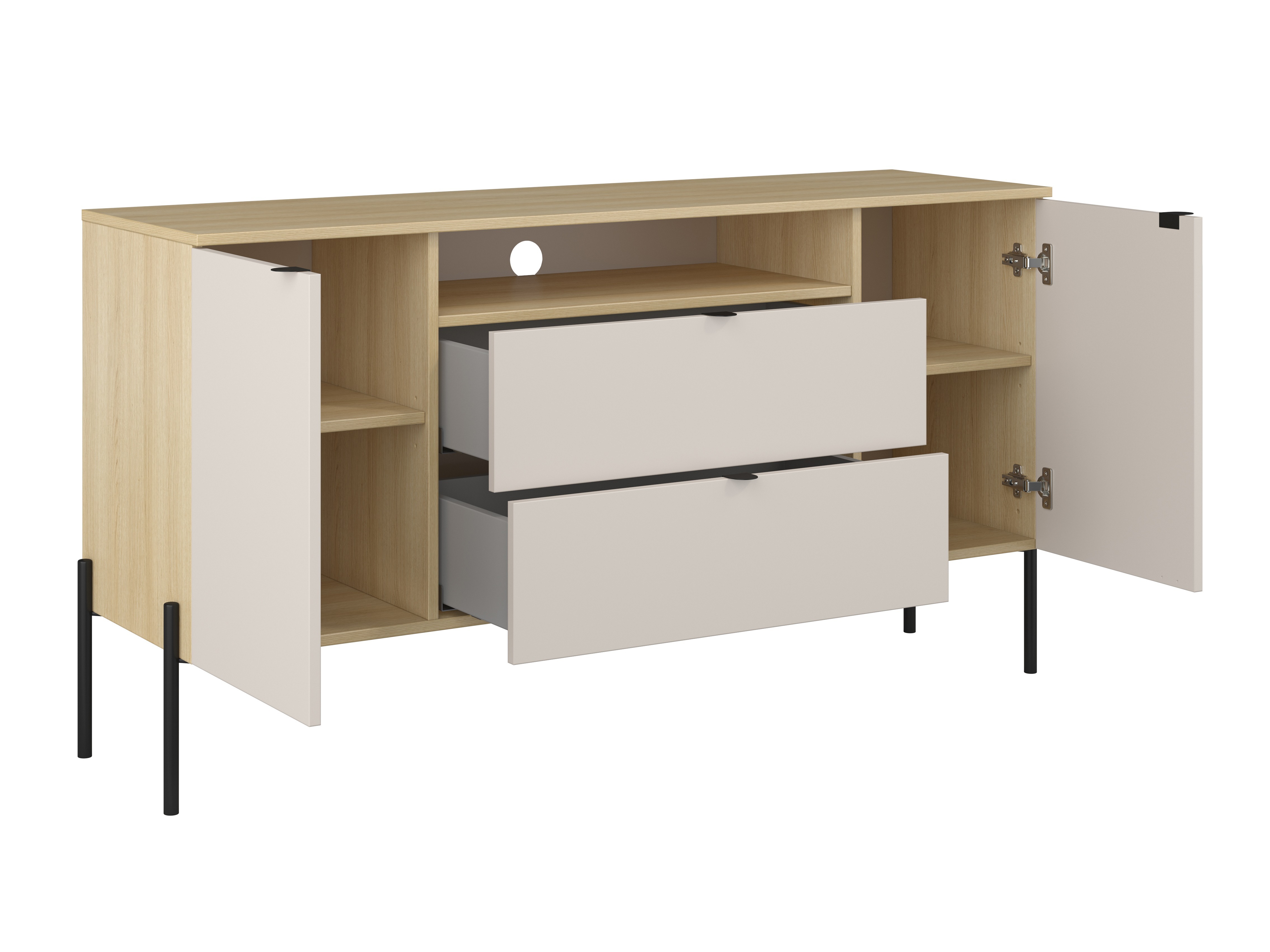 Svetainės komplektas Levtenu 118 (Ąžuolas + Kašmyras)