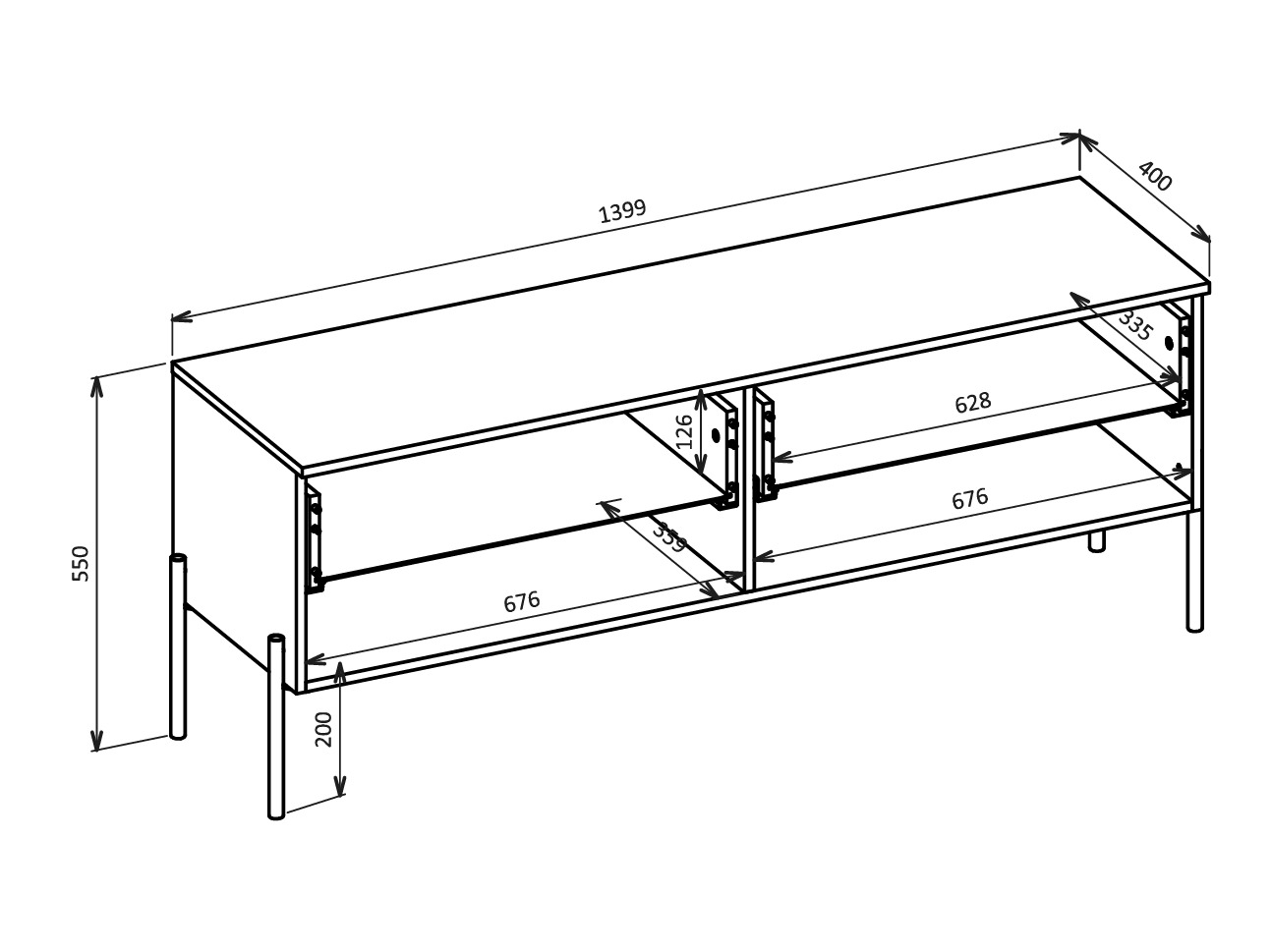 Svetainės komplektas Levtenu 118 (Ąžuolas + Kašmyras)