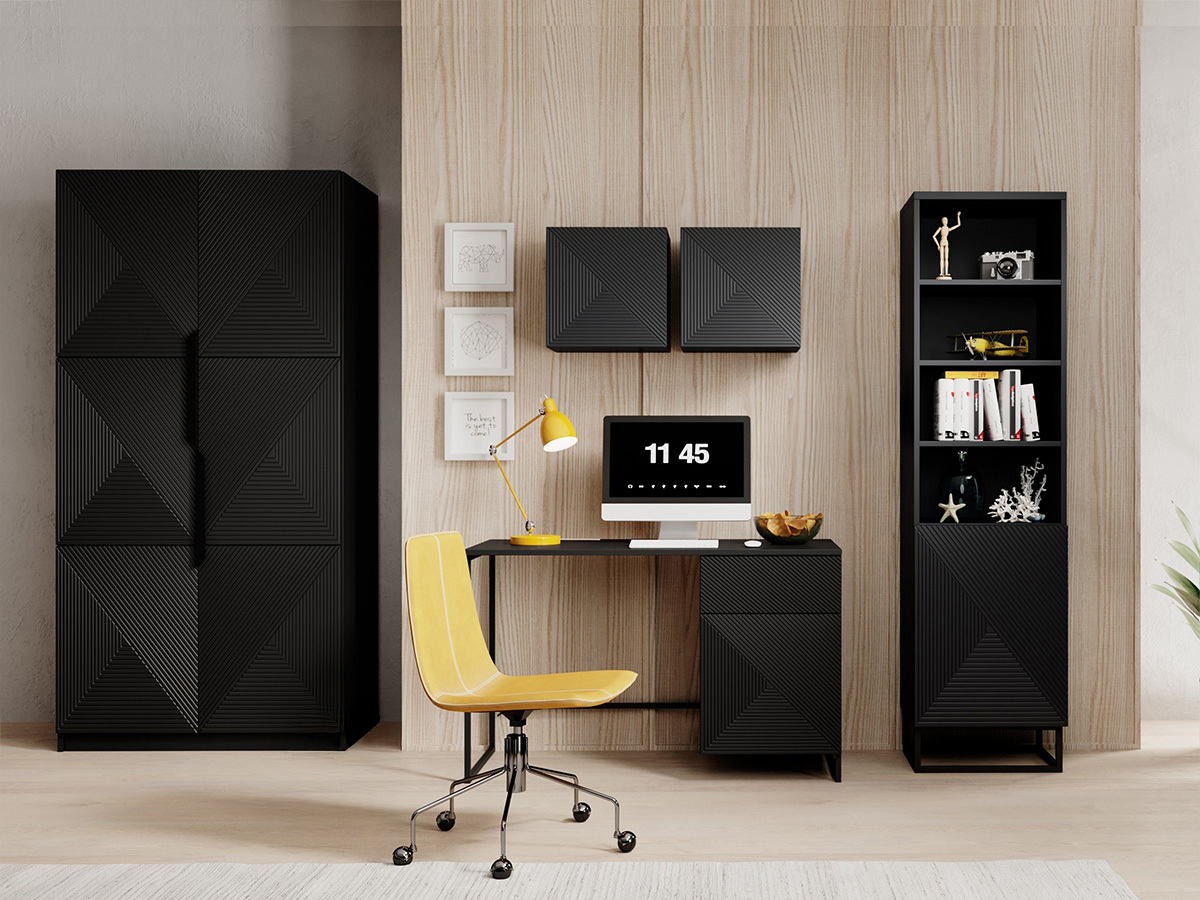 Pakabinama spintelė Dortivi 109 (Matinė juoda)