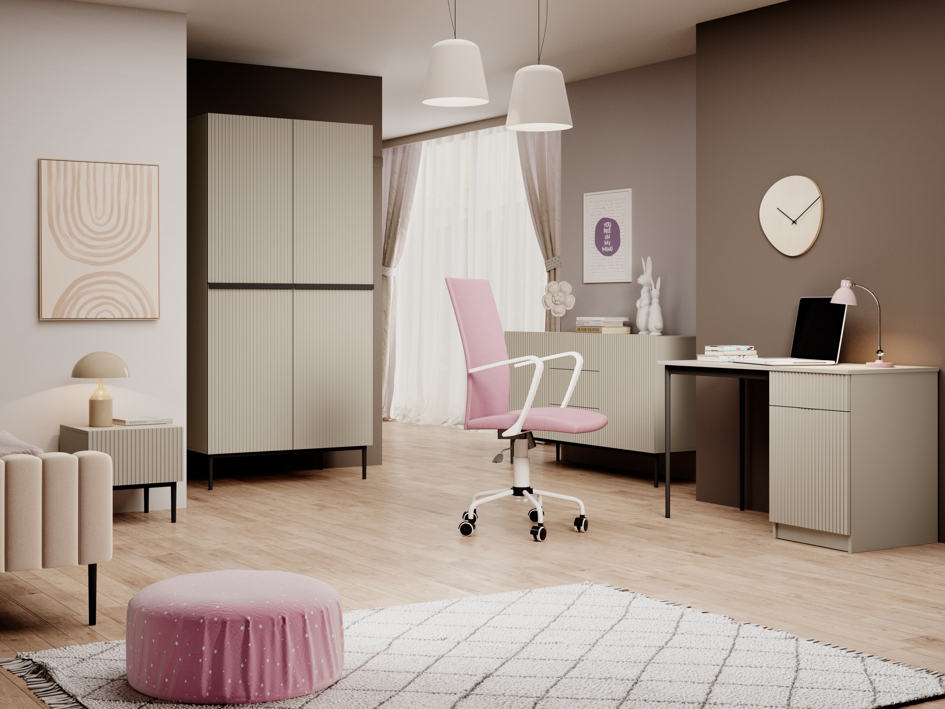 Darbo stalas Melfelu 131 (Juoda)