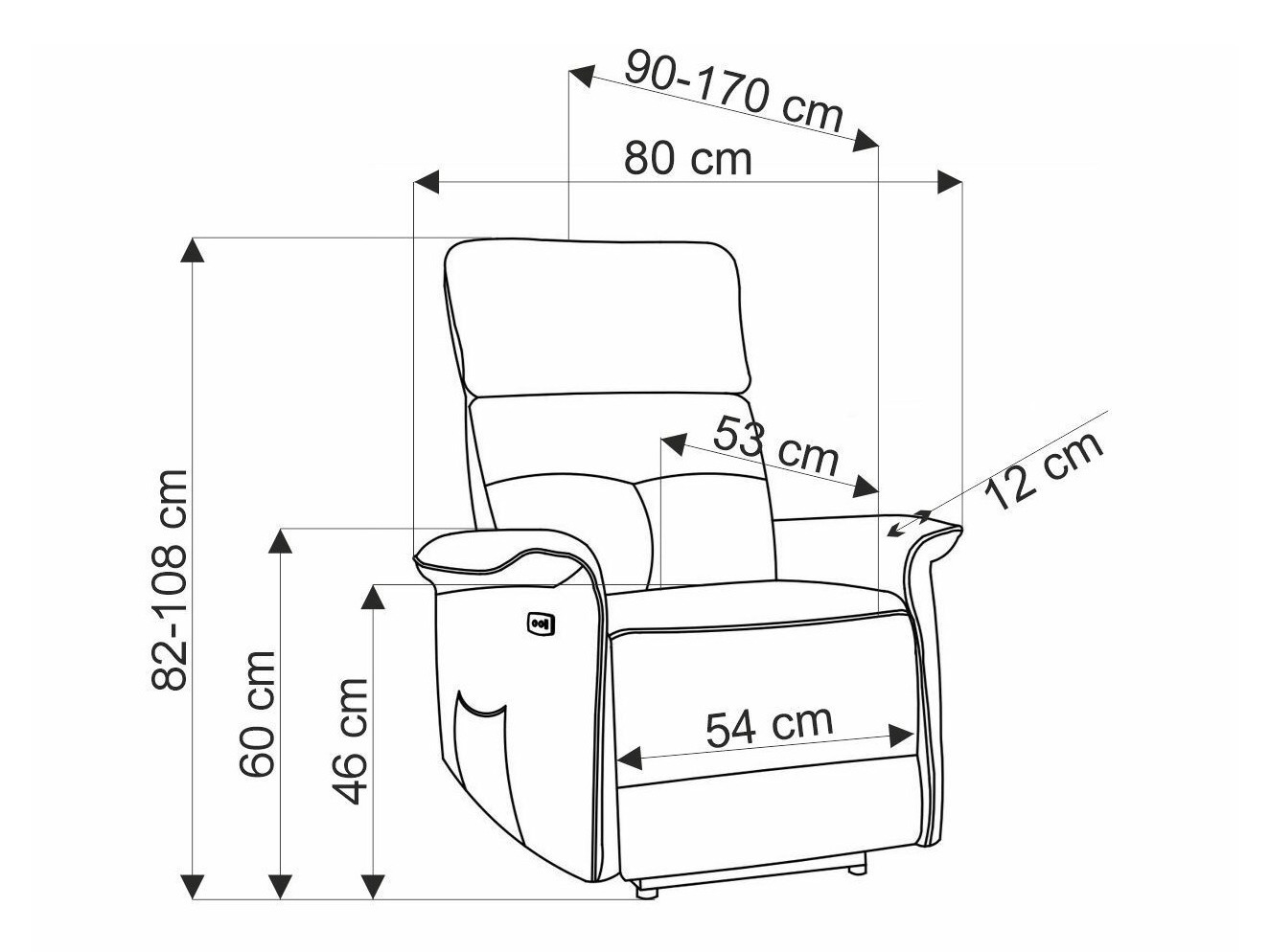 Fotelis reglaineris ST7461