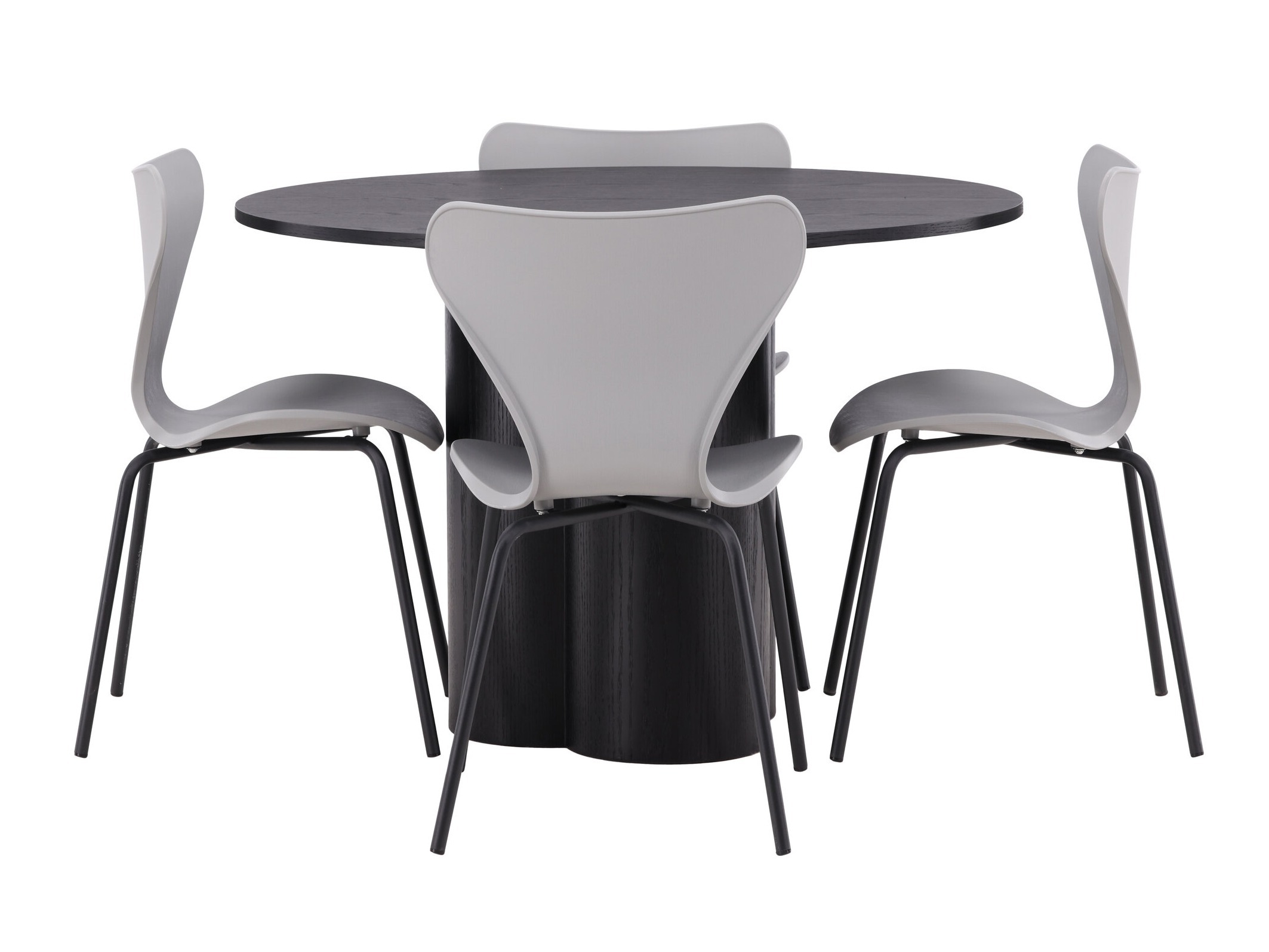 Valgomojo komplektas Dallas 4912 (Juoda)