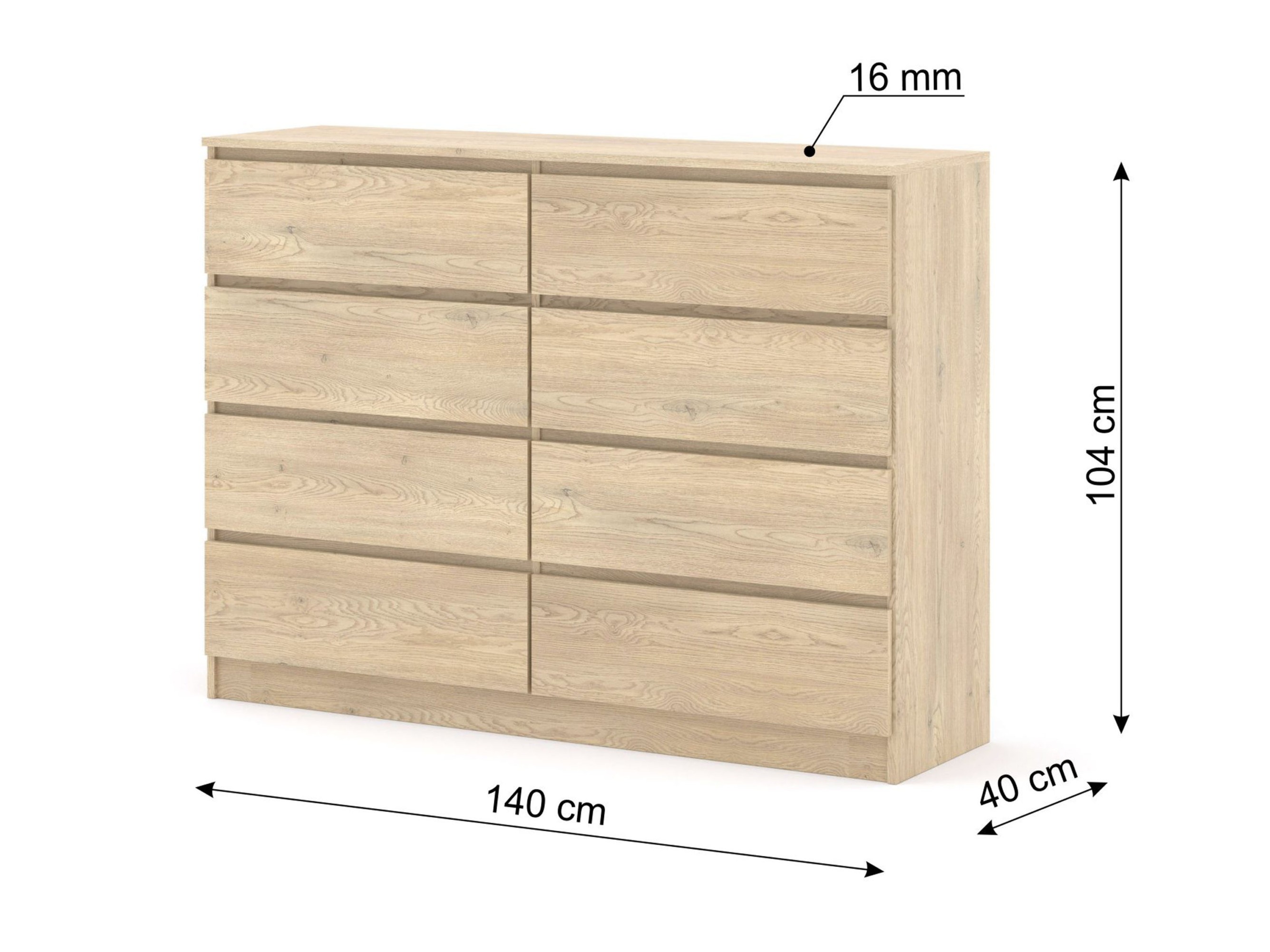 Komoda Buffalo 197 (Ąžuolas)