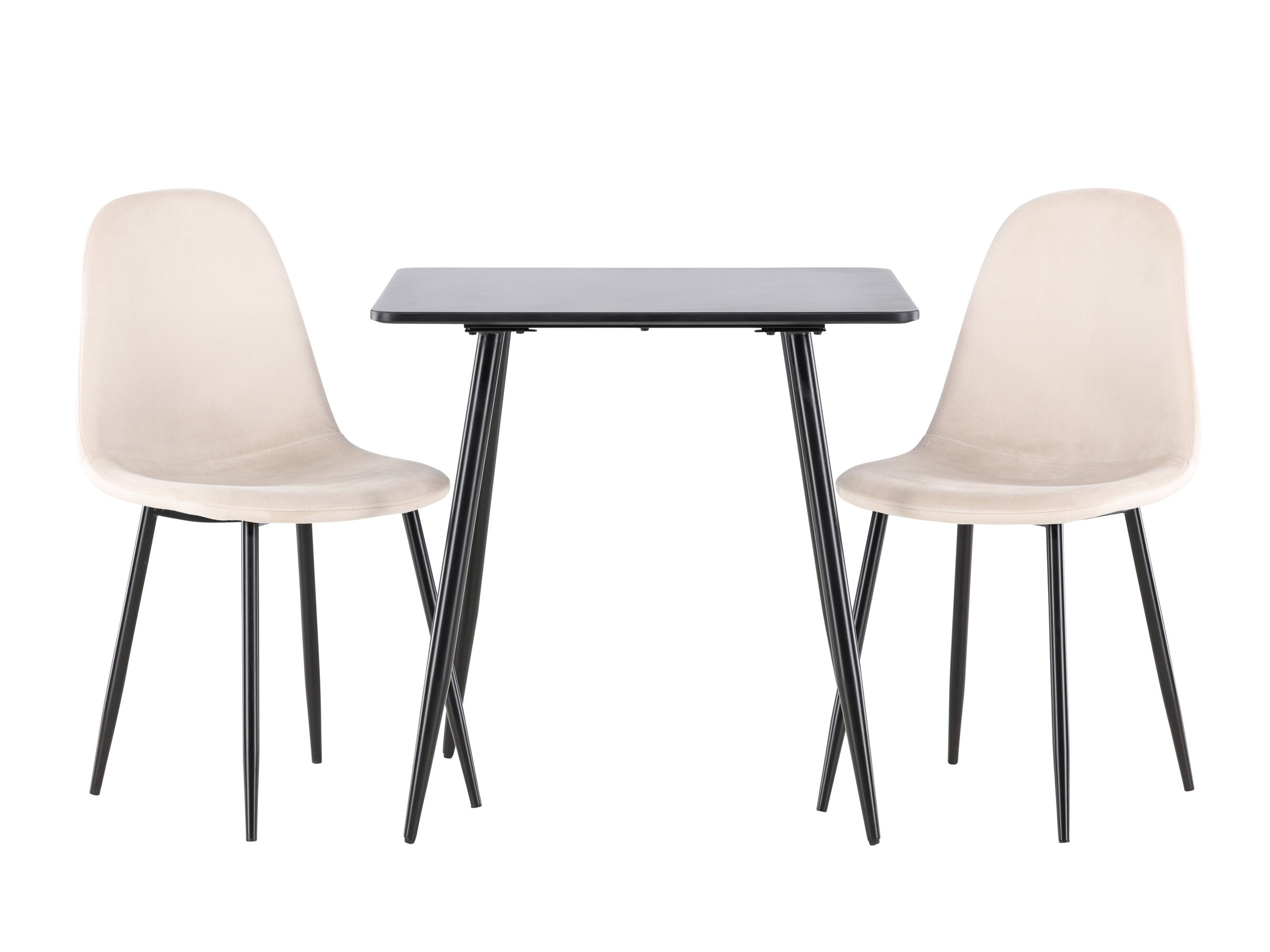 Valgomojo komplektas Dallas 4909 (Smėlinė + Juoda)