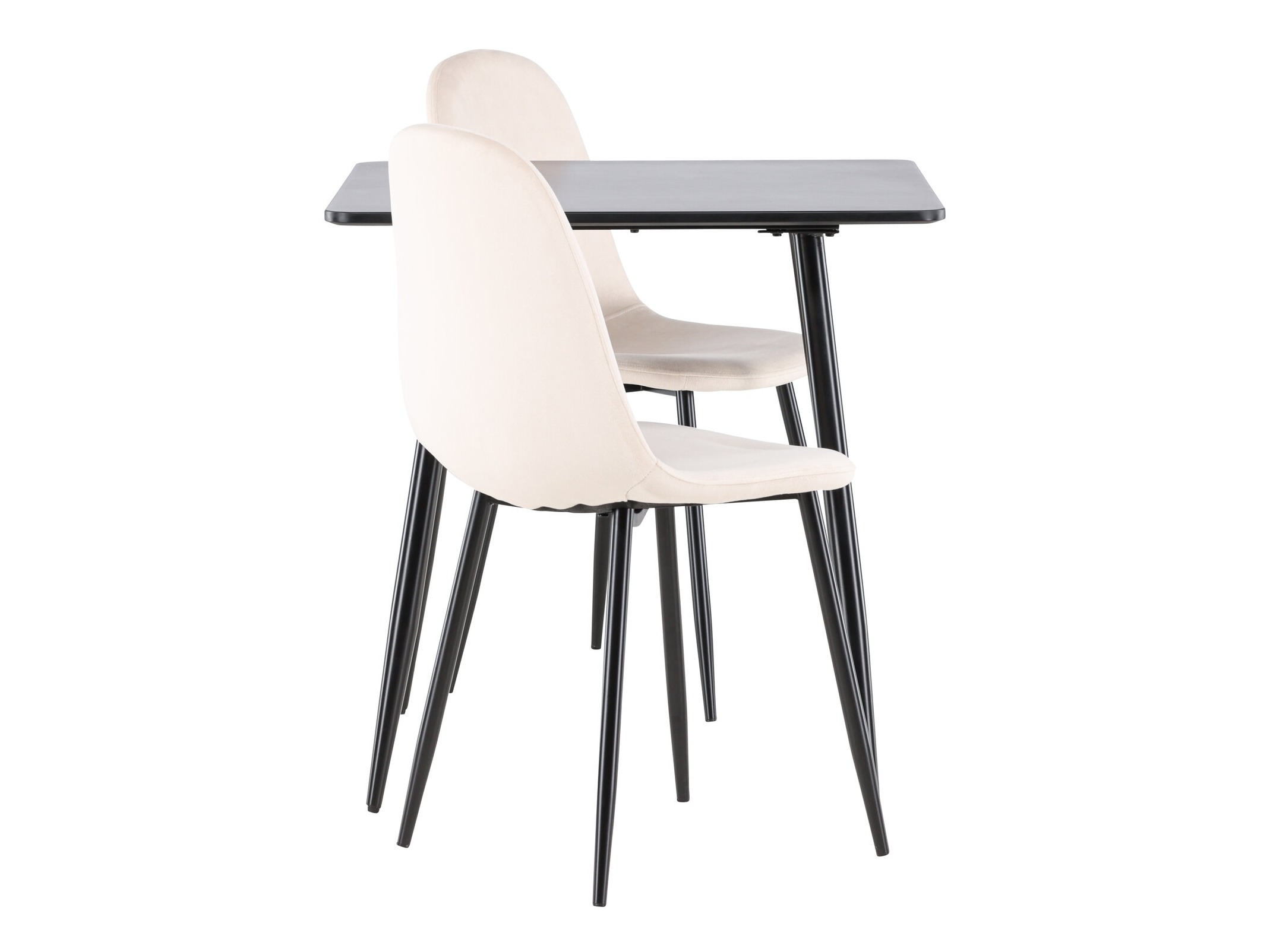 Valgomojo komplektas Dallas 4909 (Smėlinė + Juoda)