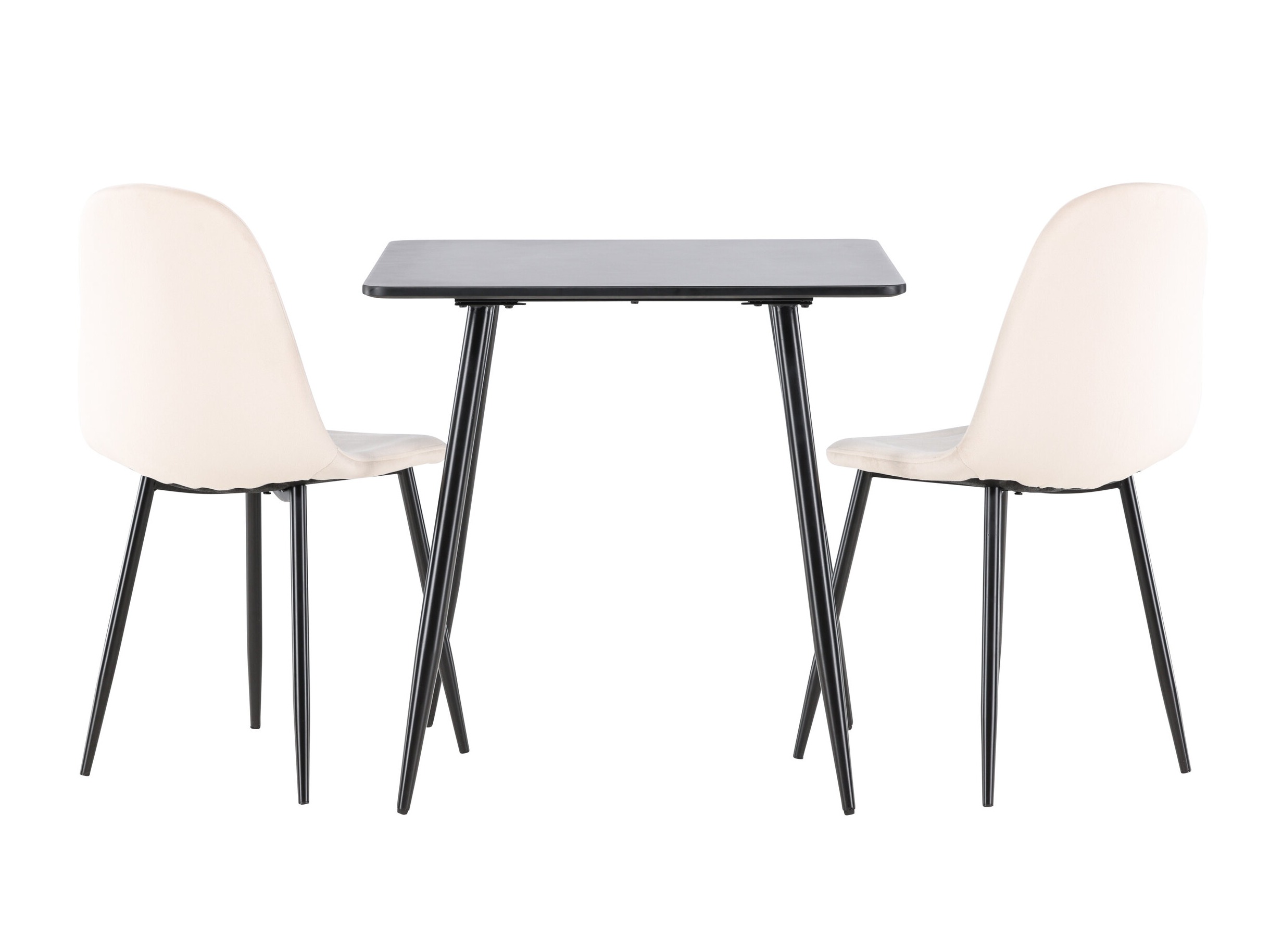 Valgomojo komplektas Dallas 4909 (Smėlinė + Juoda)