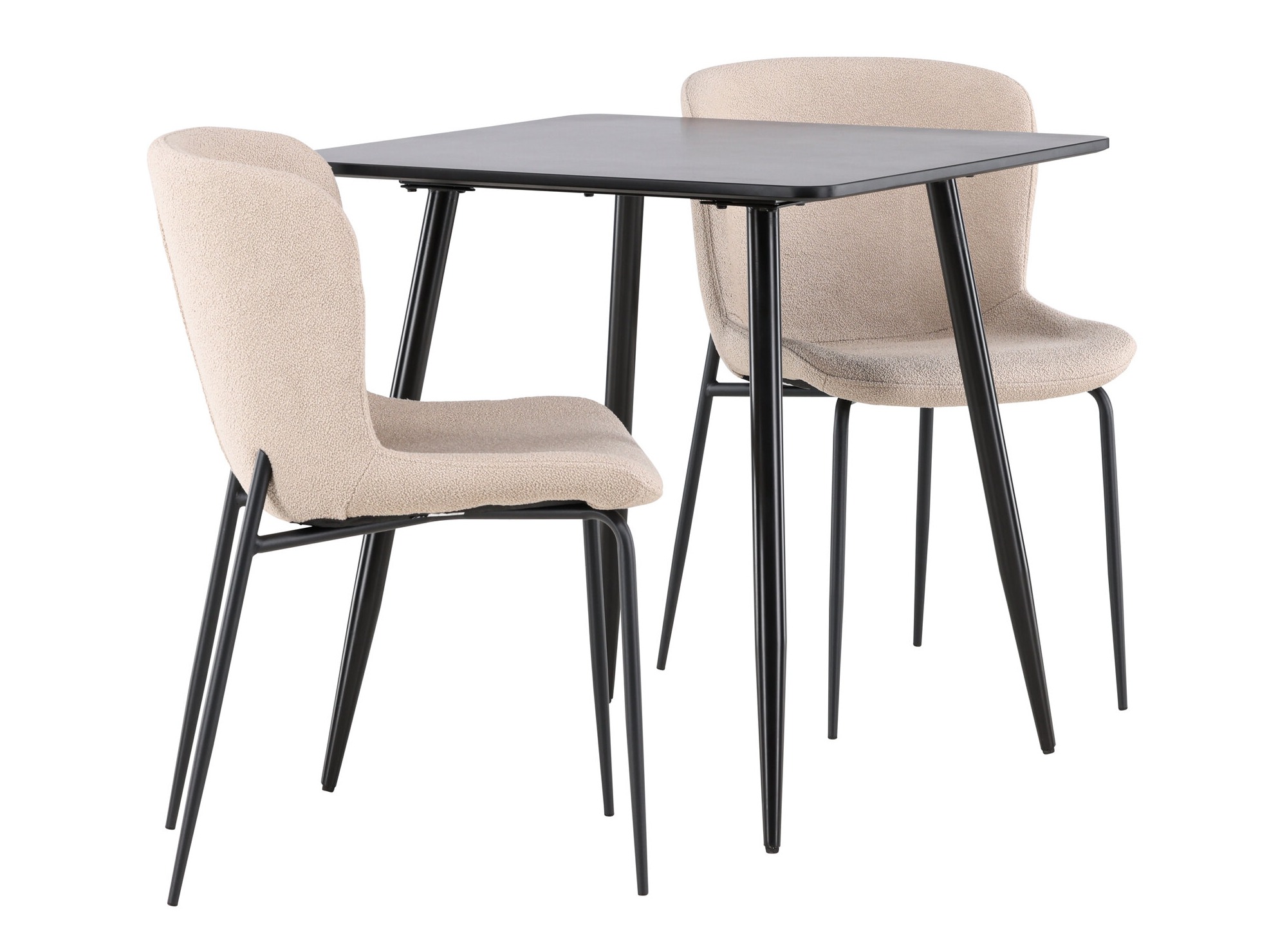 Valgomojo komplektas Dallas 4910 (Juoda + Smėlinė)