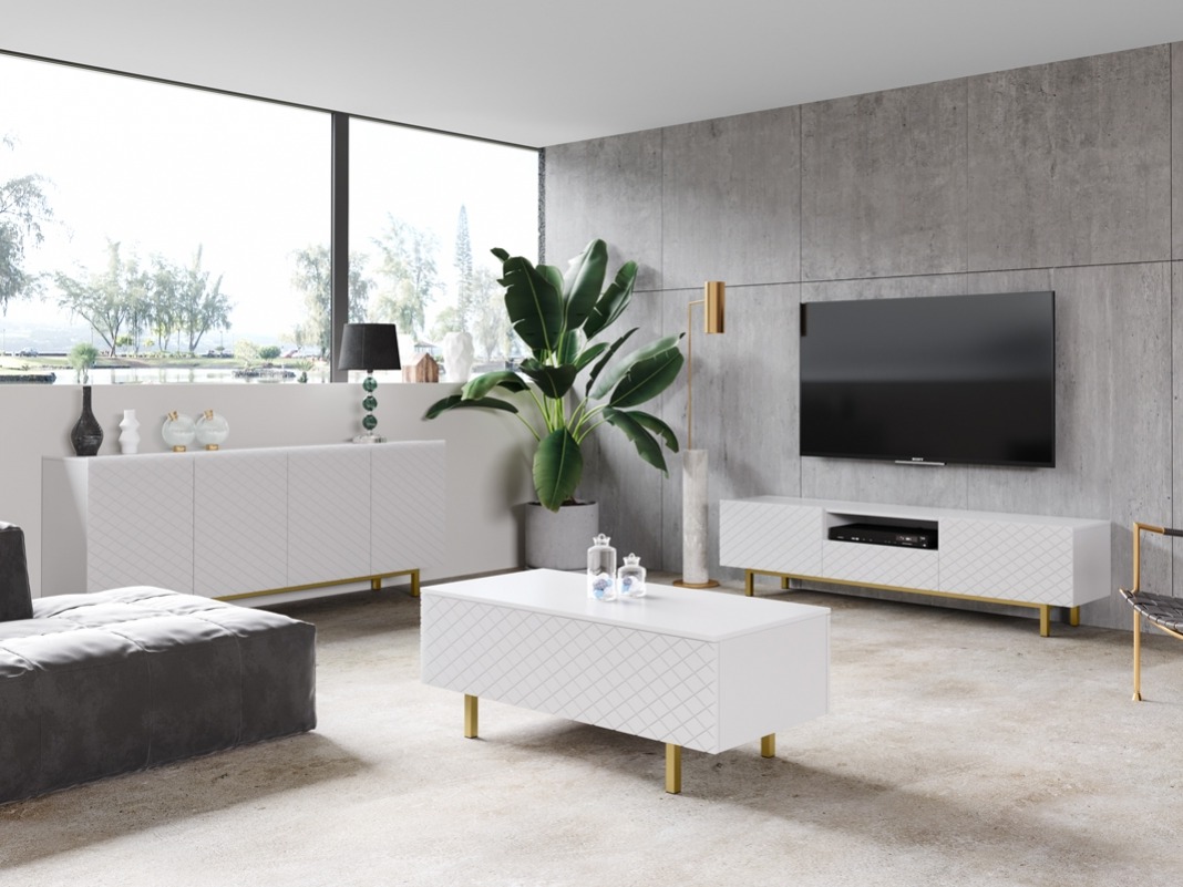 Žurnalinis staliukas Felnuo 100 (Balta)