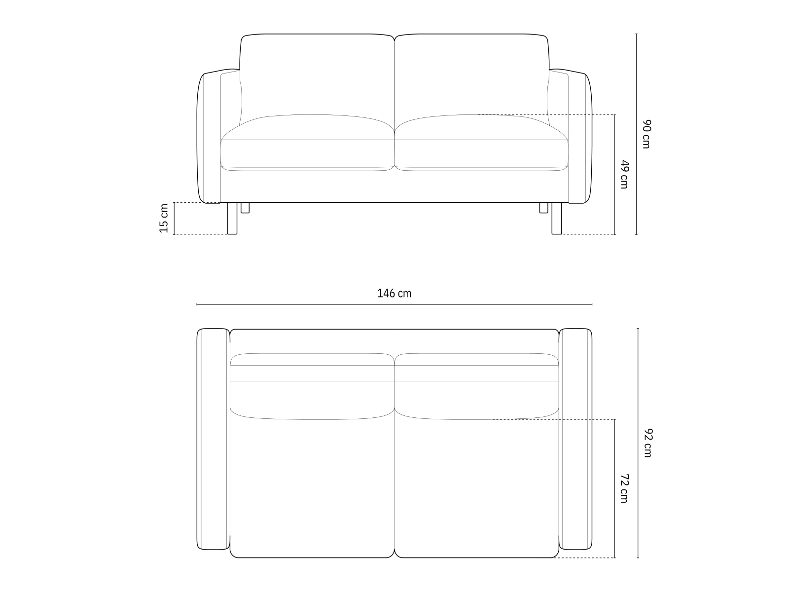 Sofa Delavie 100 (Paris Forest)