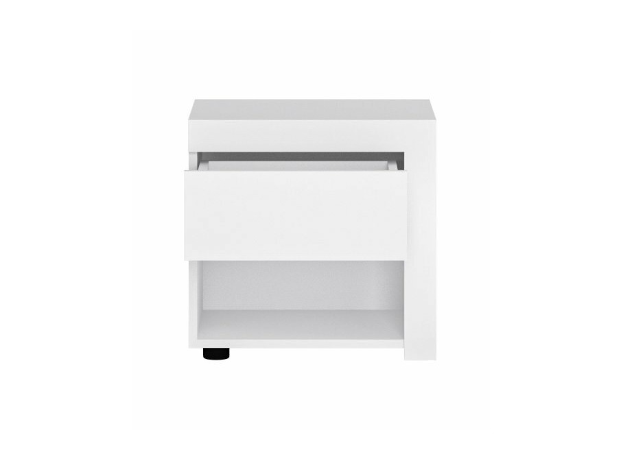 Miegamojo komplektas Feldeli 122 (Balta + Blizgi balta)