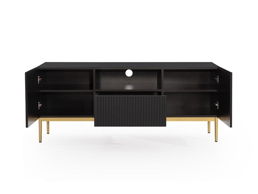 Svetainės komplektas Melfelu 141 (Juoda)