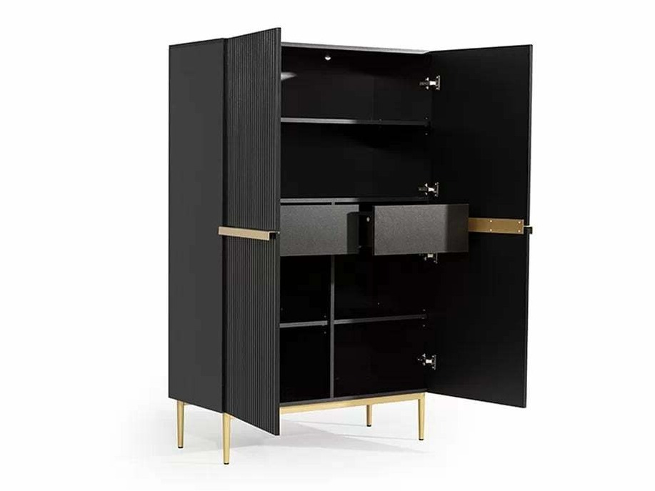 Svetainės komplektas Melfelu 143 (Juoda)