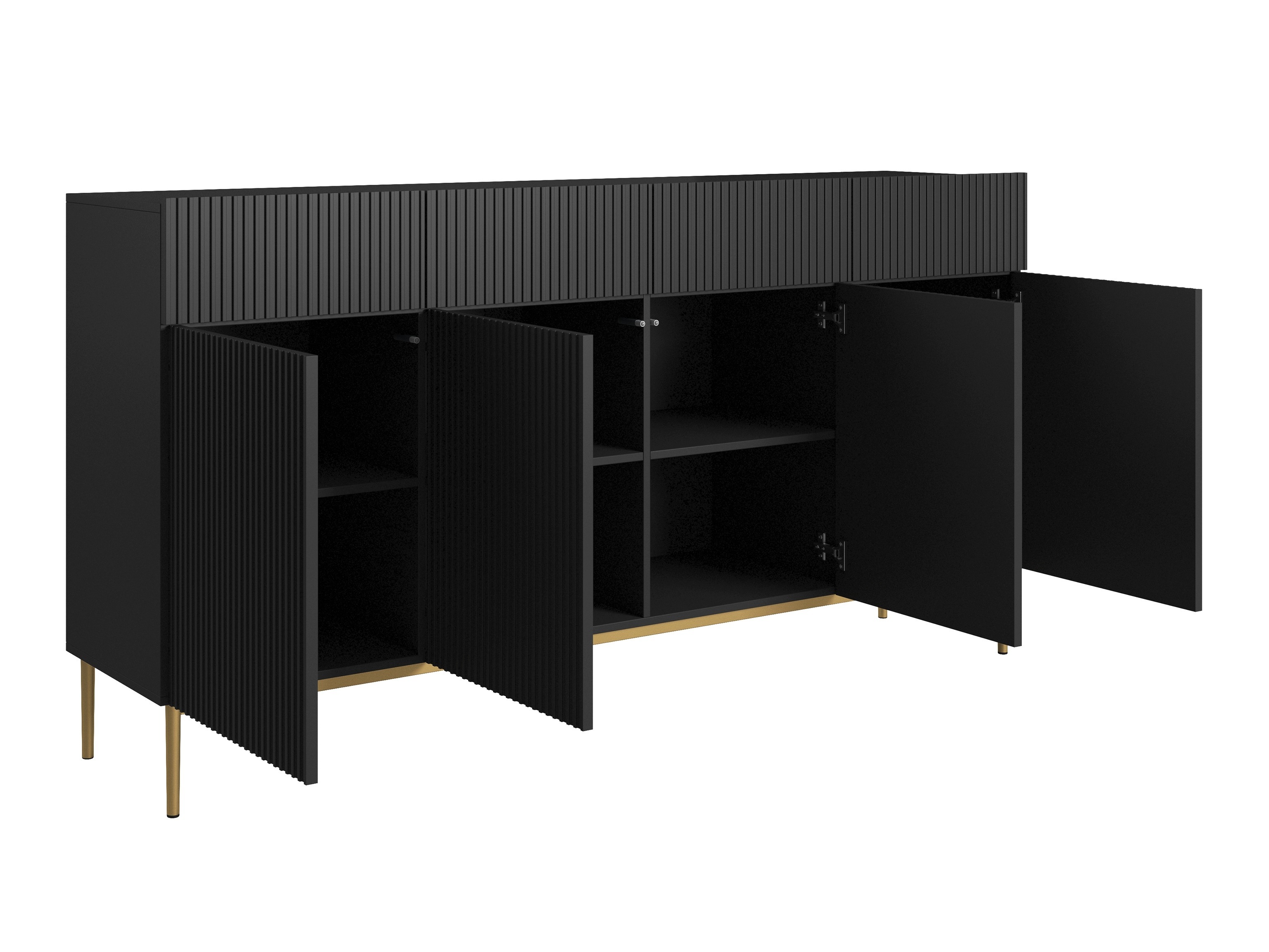 Svetainės komplektas Melfelu 143 (Juoda)