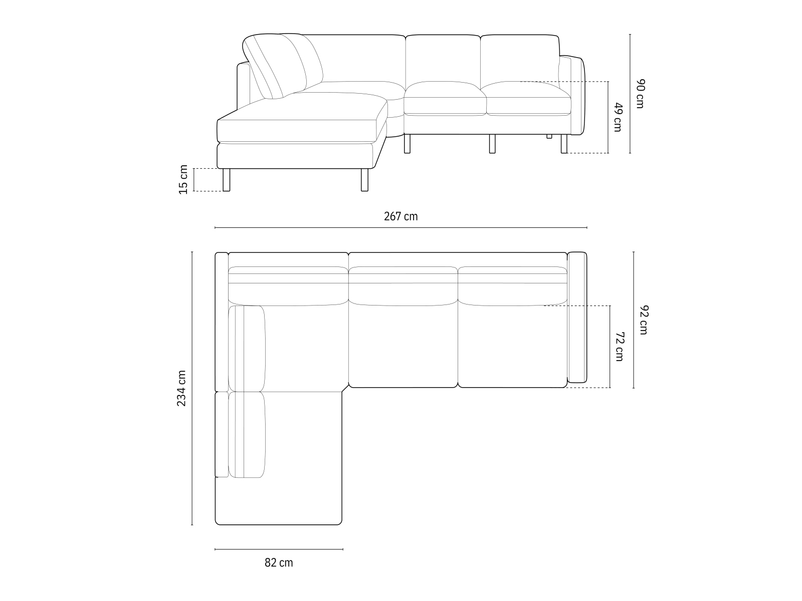 Minkštas kampas Delavie 106 (Puente 68)
