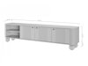 TV staliukas Fioveso 102 (Juoda)