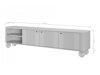 TV staliukas Fioveso 102 (Juoda)