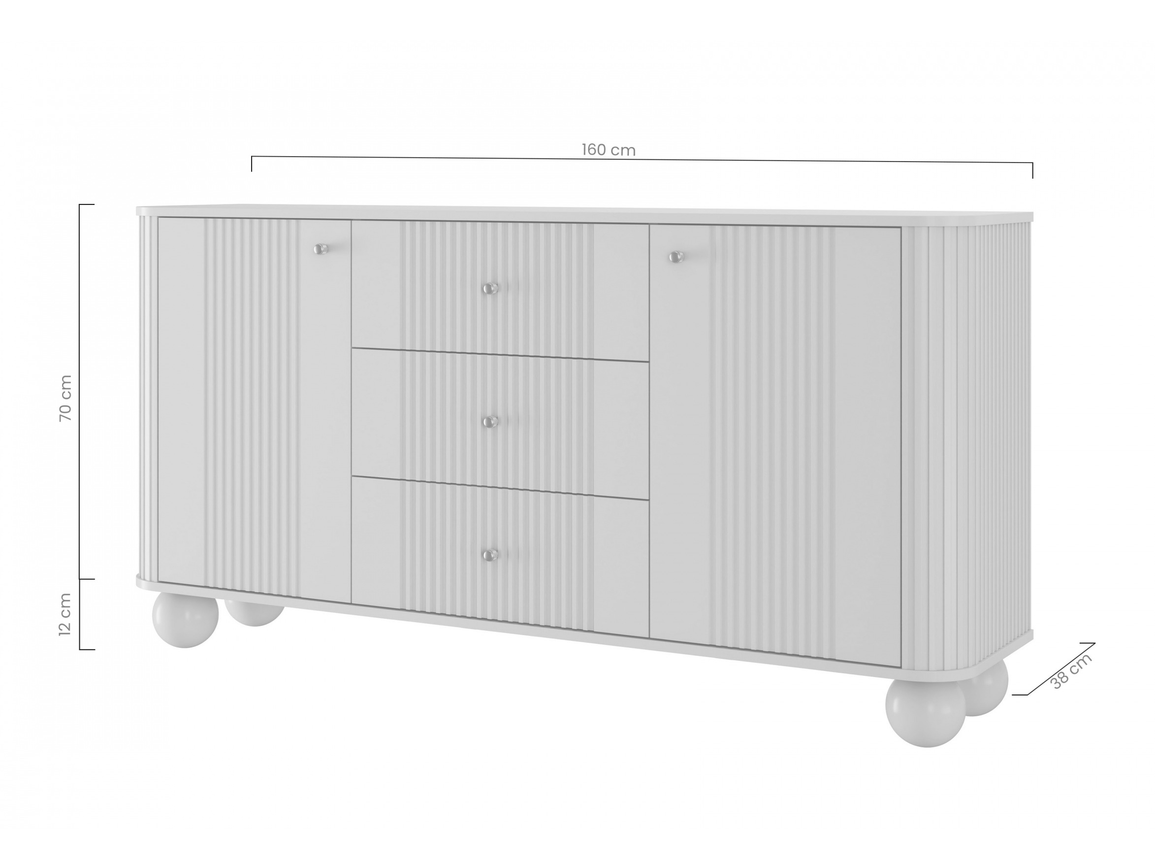 Komoda Fioveso 103 (Juoda)
