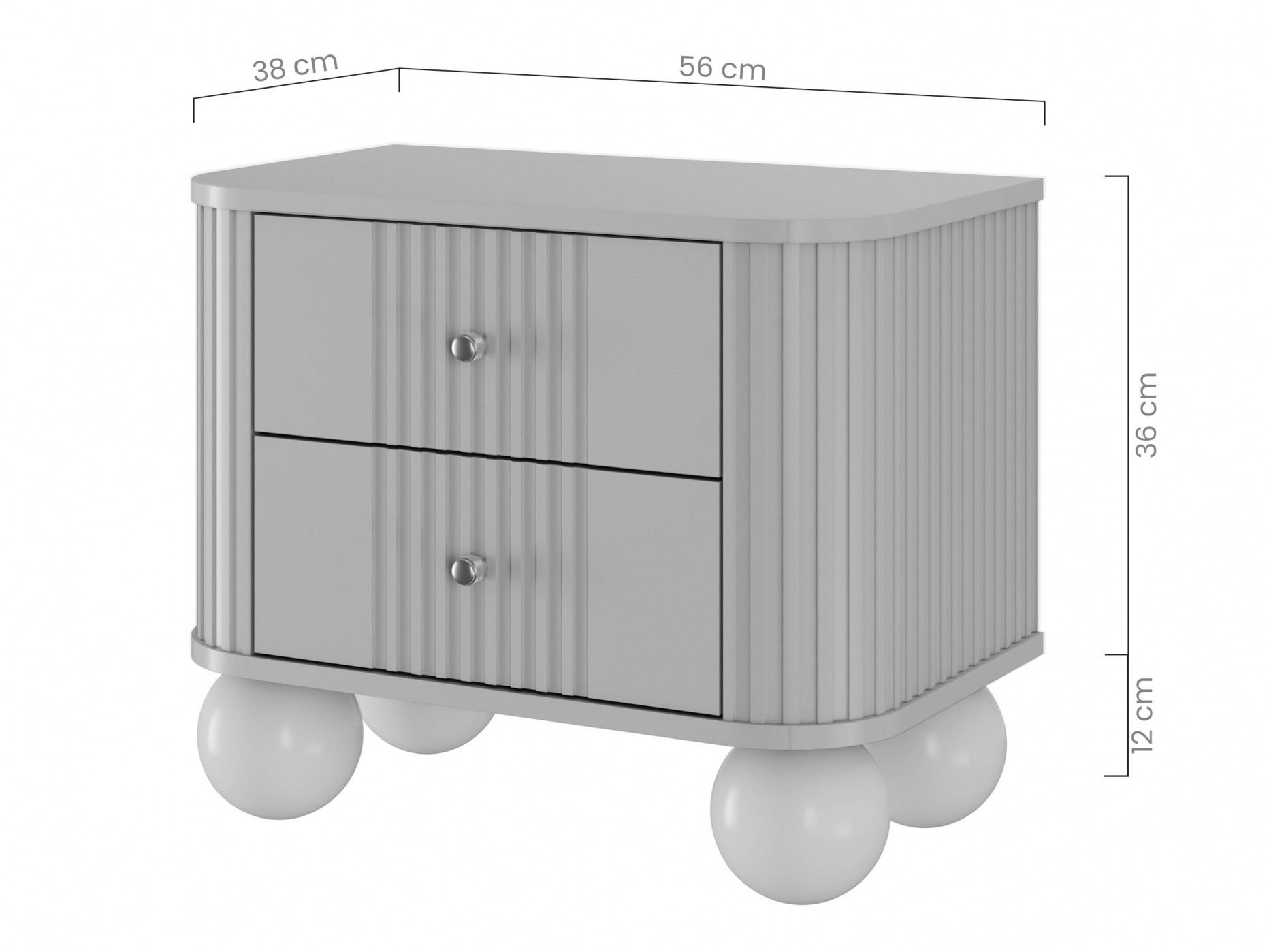 Naktinių staliukų komplektas Fioveso 104 (Kašmyras)