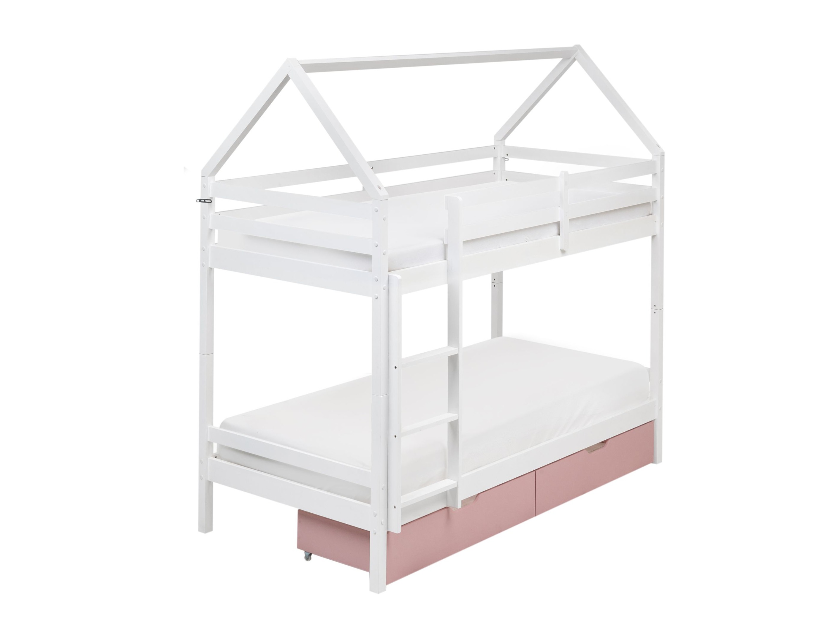 Dviaukštė lova Berwyn 2794 (Balta + Rožinė)