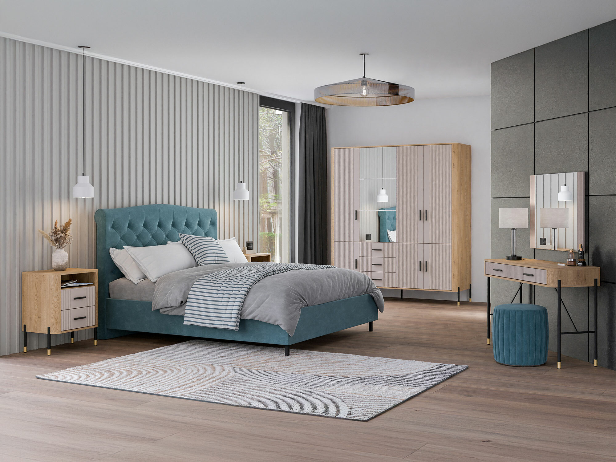 Makiažo staliukas Flosora 137 (Kašmyras)