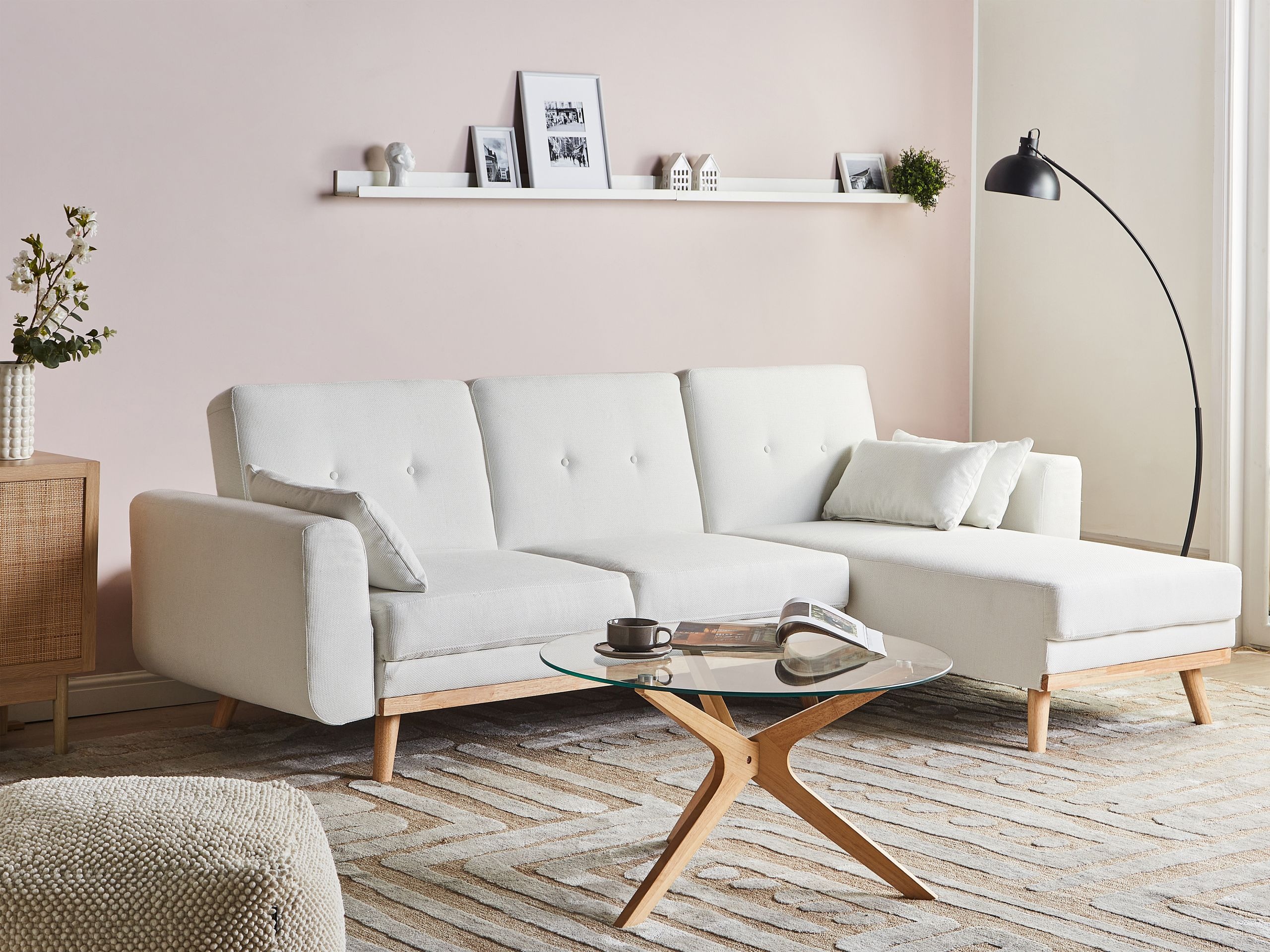 Minkštas kampas Berwyn 2795 (Balta)