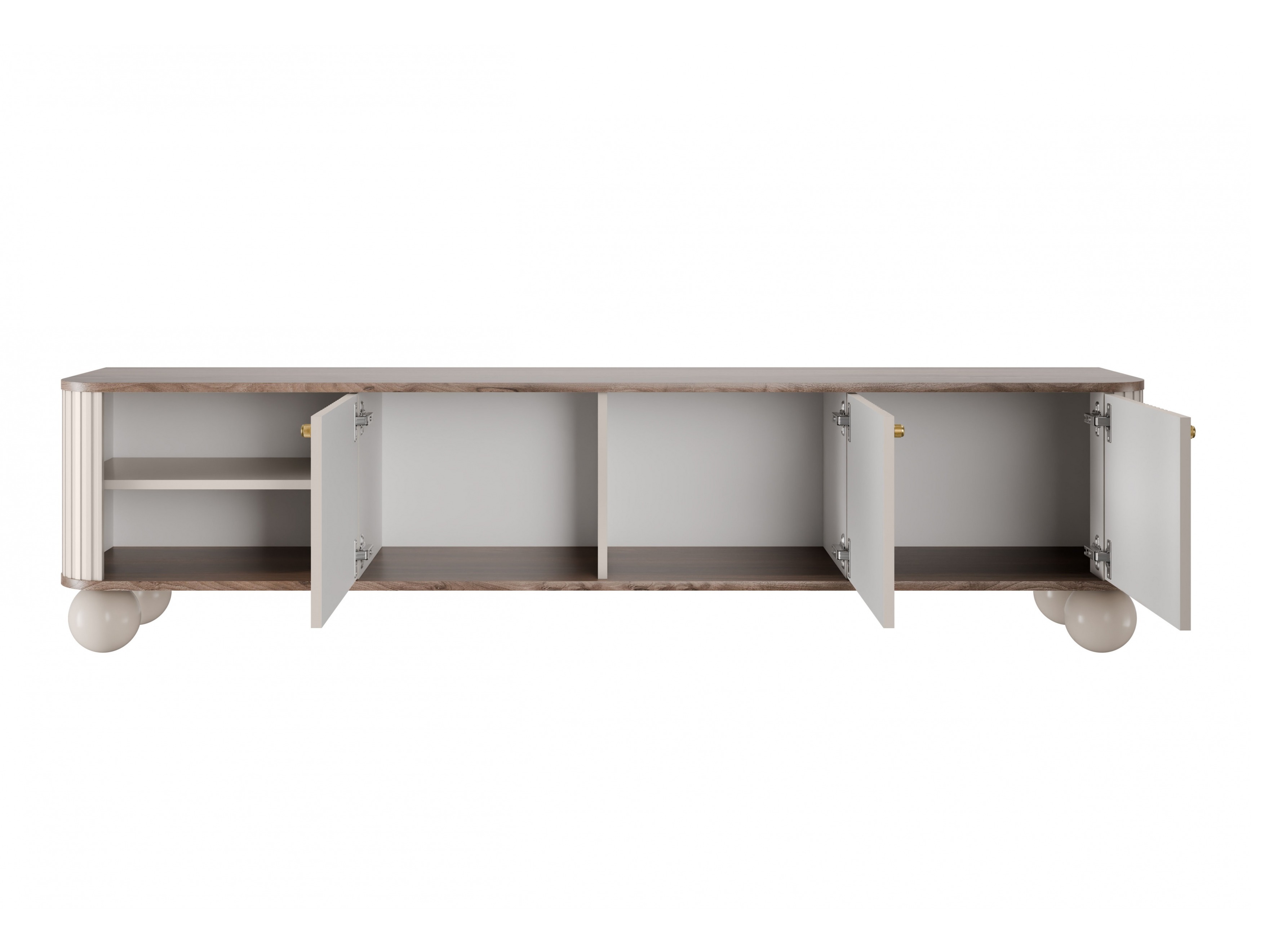 Svetainės komplektas Fioveso 107 (Kašmyras + Riešutas)