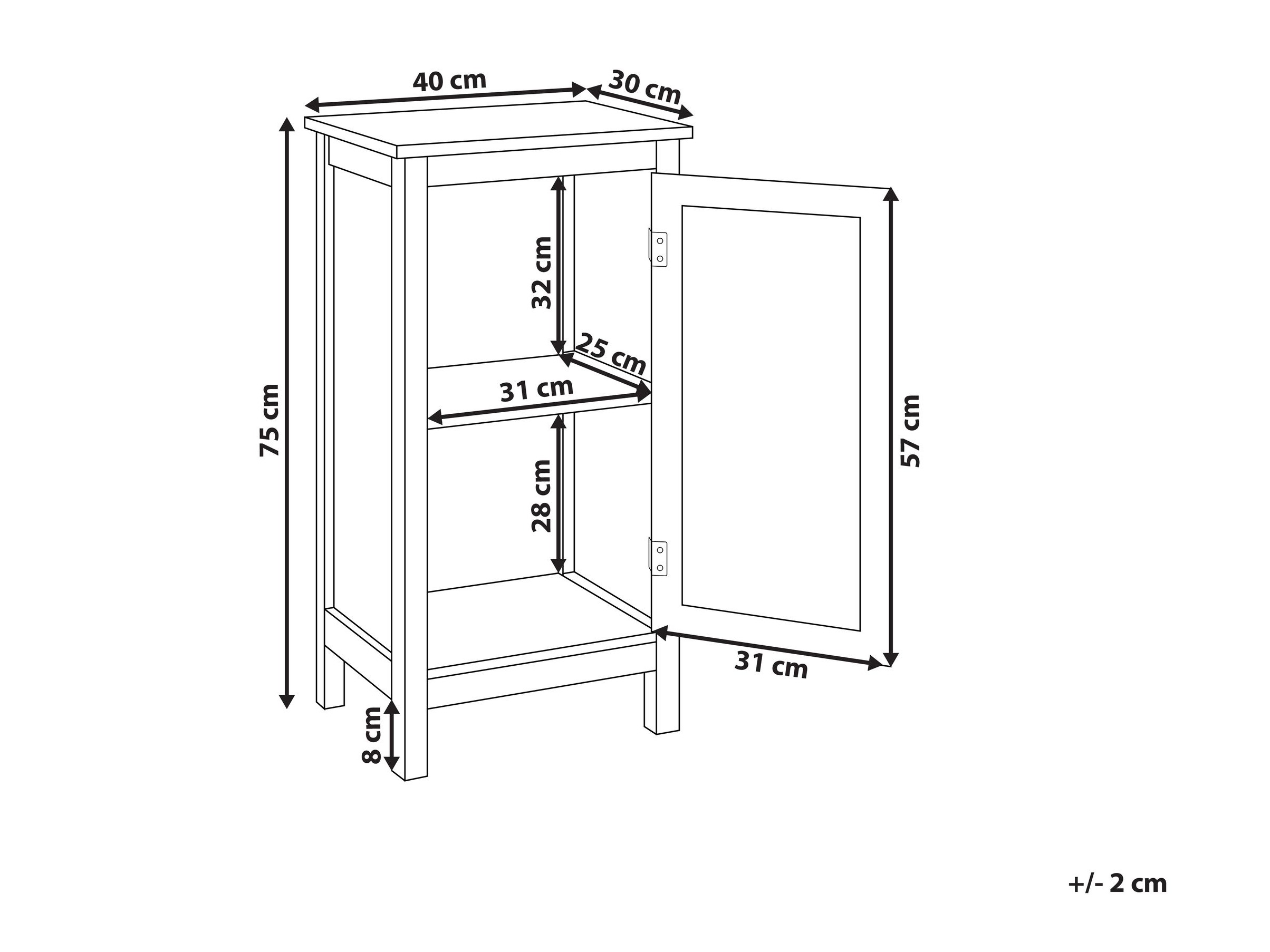 Pastatoma vonios spintelė Berwyn 2801