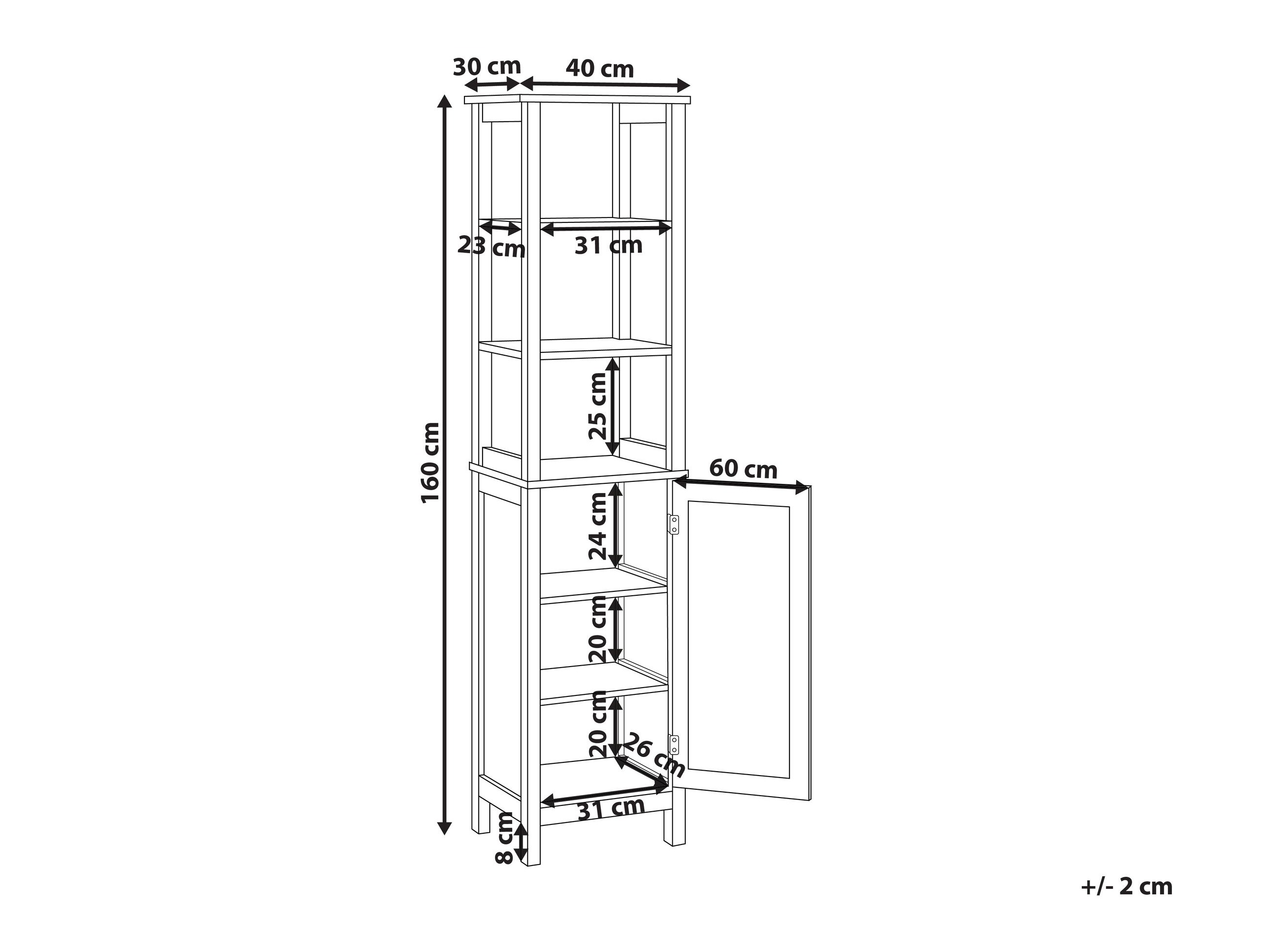 Vonios lentyna Berwyn 2803