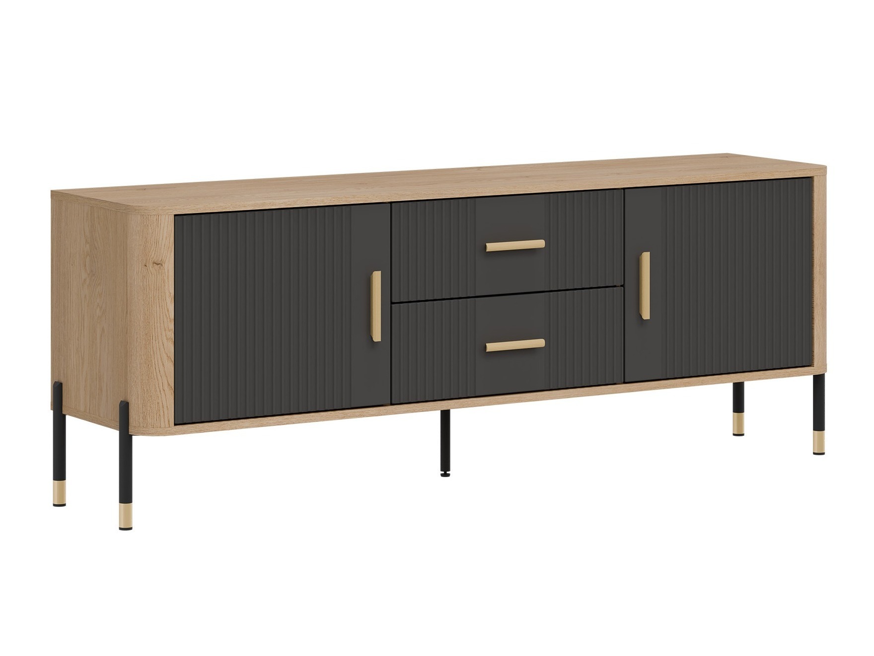 Svetainės komplektas Flosora 147 (Antracitas)