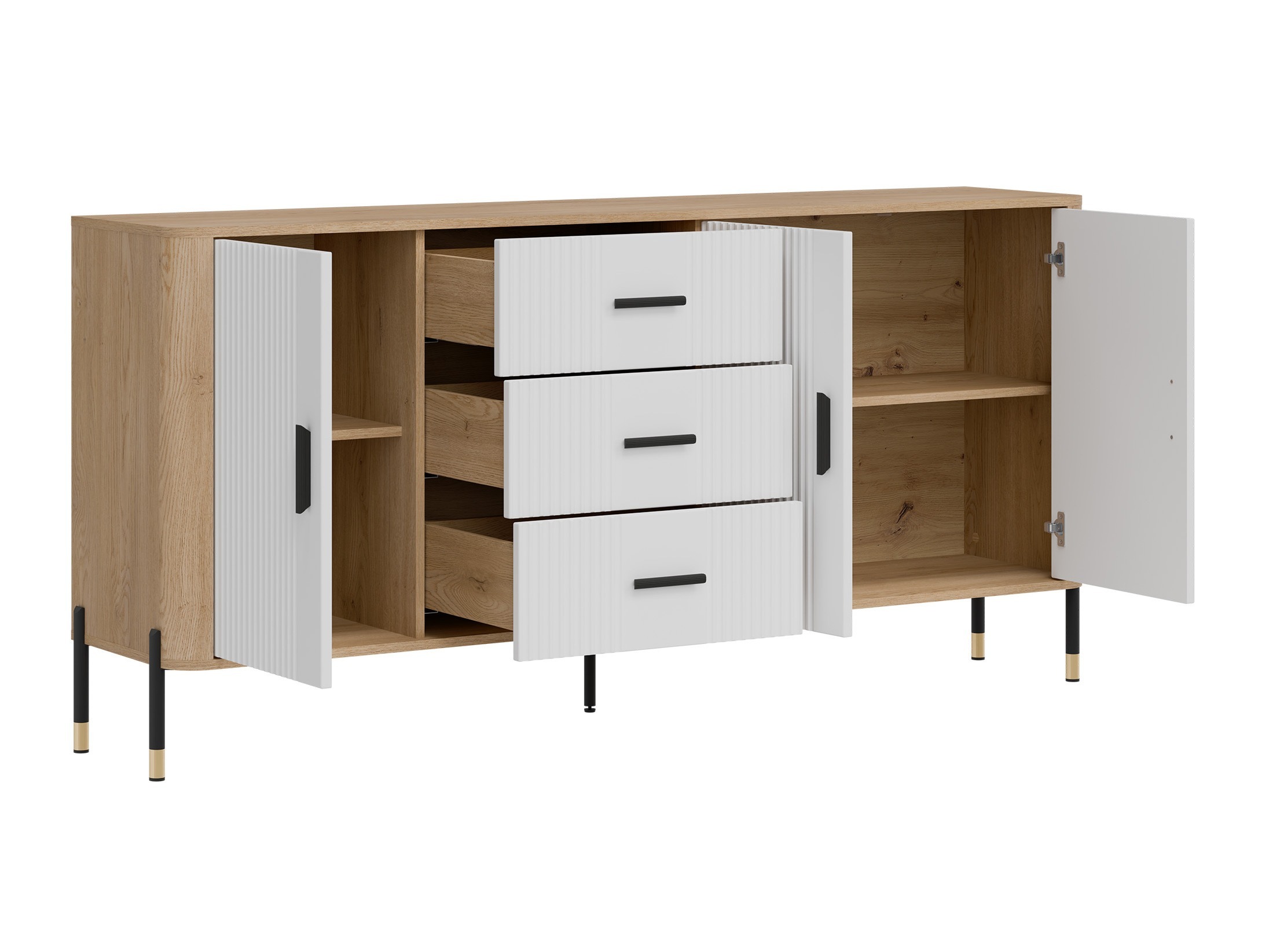 Svetainės komplektas Flosora 147 (Balta)