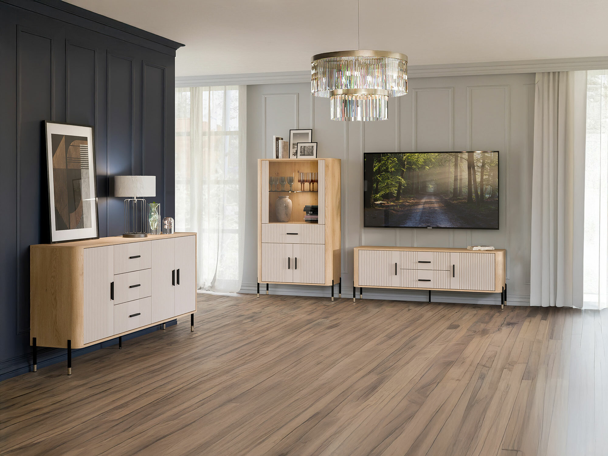 Svetainės komplektas Flosora 147 (Kašmyras)