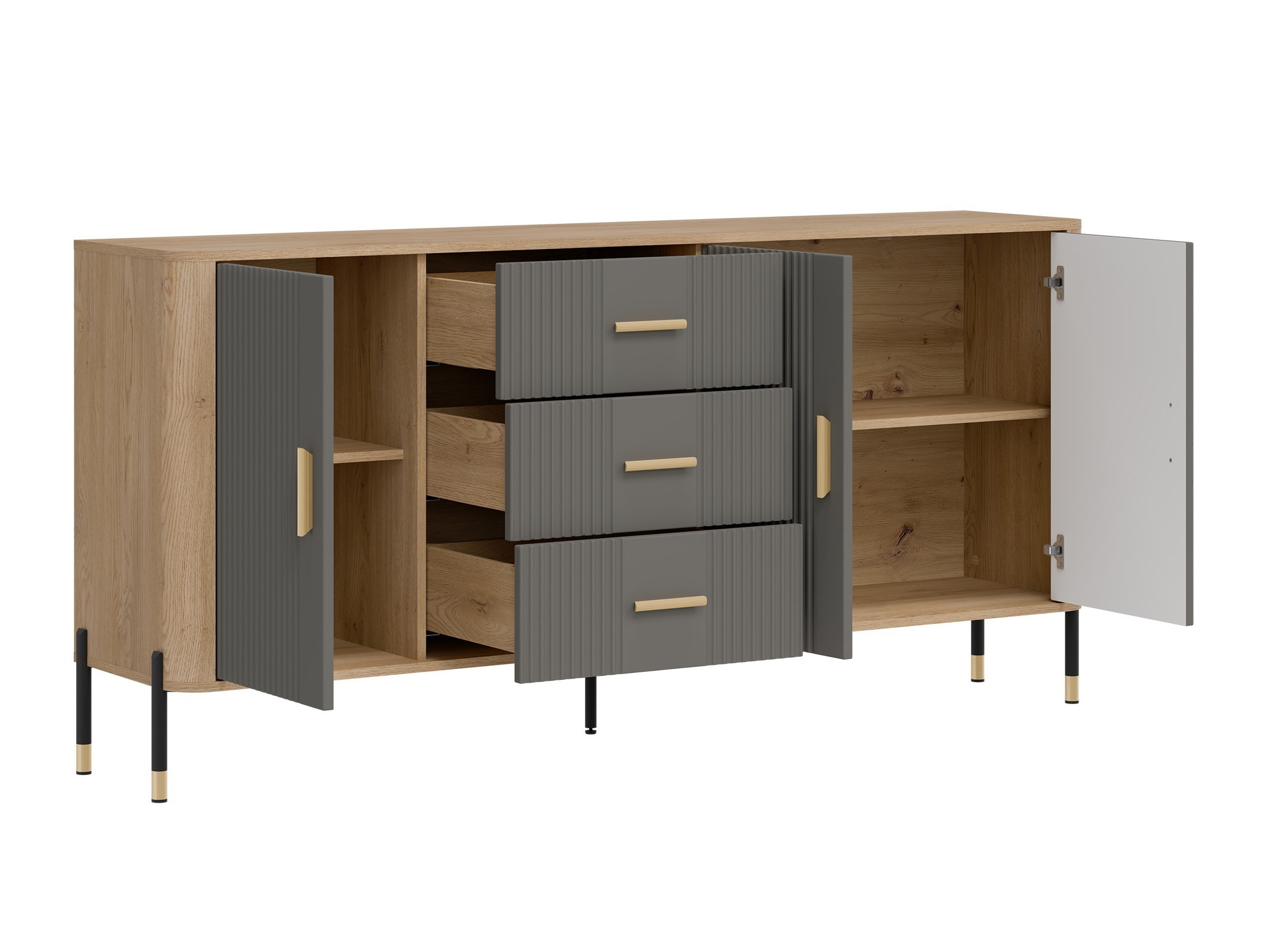 Svetainės komplektas Flosora 147 (Pilka)