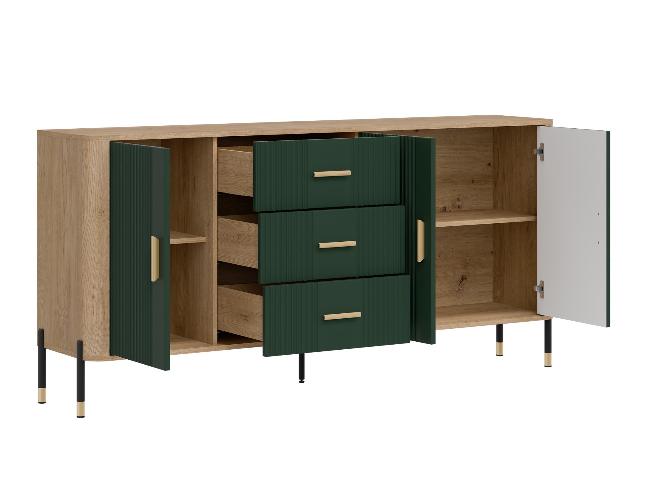 Svetainės komplektas Flosora 147 (Žalia)