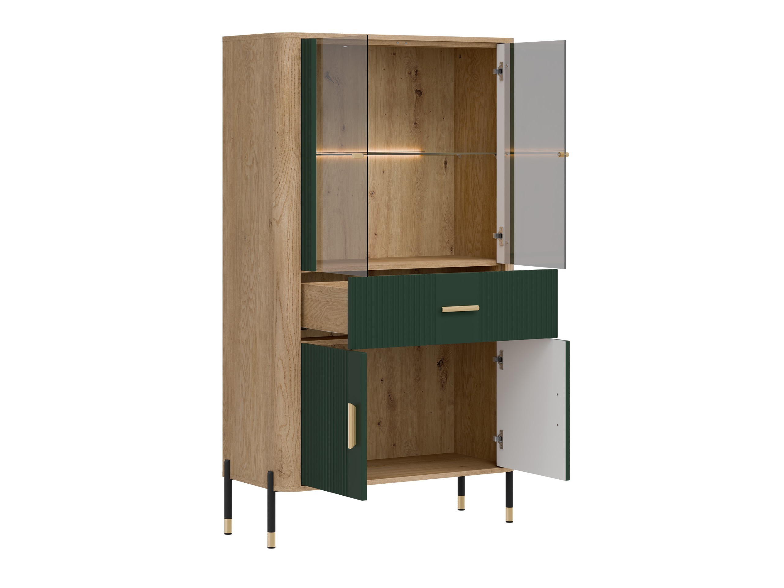 Svetainės komplektas Flosora 147 (Žalia)