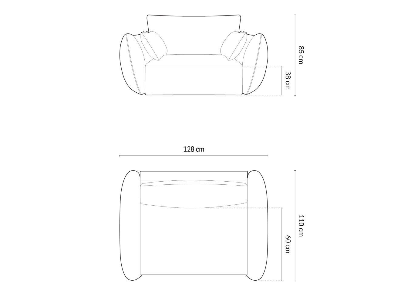 Fotelis Belenoe 103 (Bluvel 40)