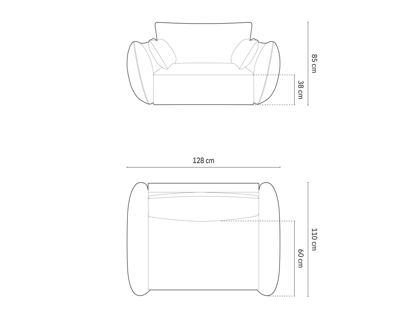 Fotelis Belenoe 103 (Bluvel 78)