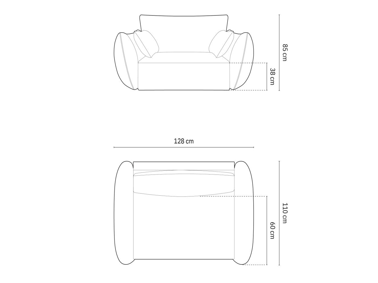 Fotelis Belenoe 103 (Bluvel 86)