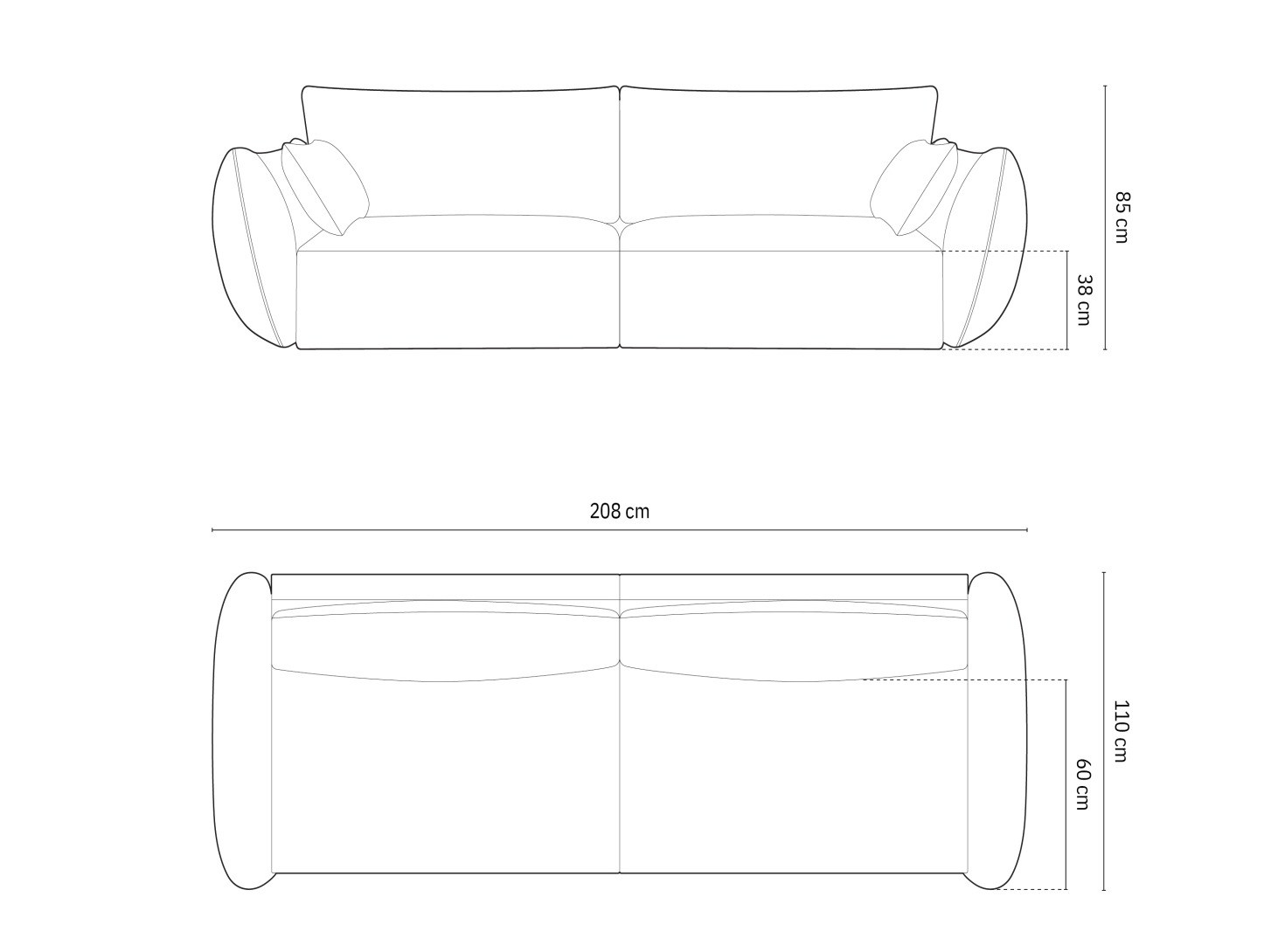 Sofa Belenoe 101 (Bluvel 22)