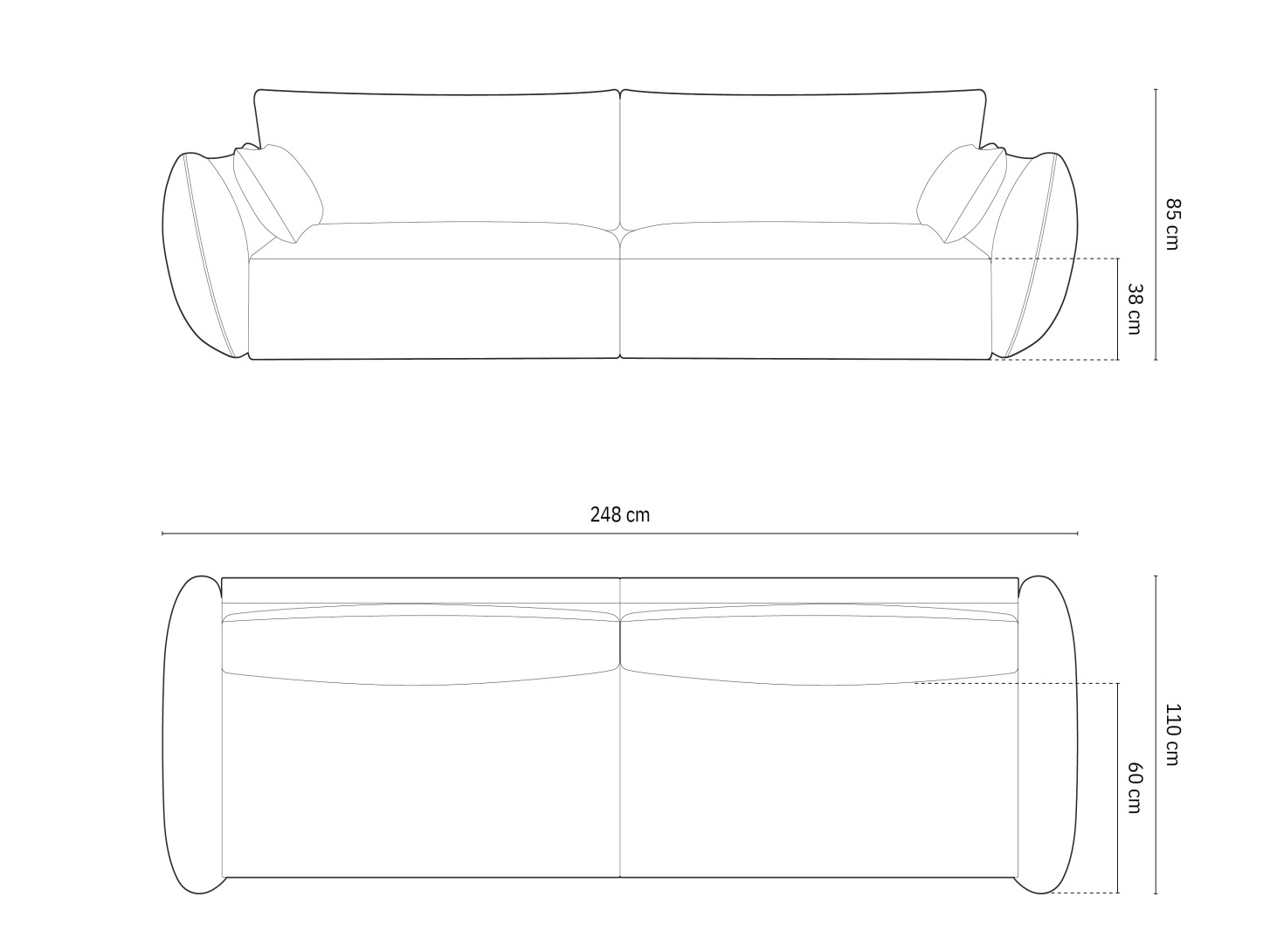 Sofa Belenoe 102 (Bluvel 19)