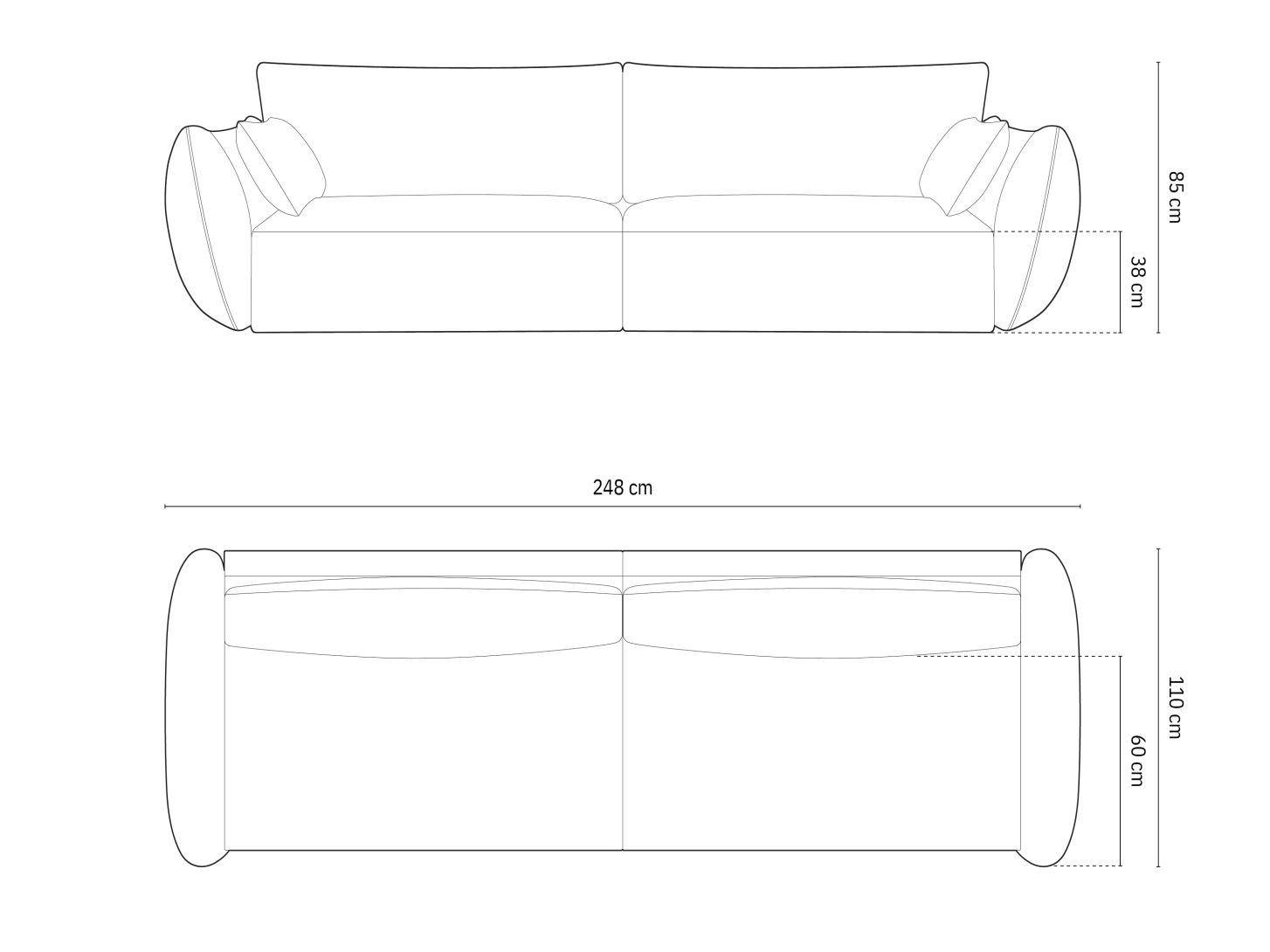 Sofa Belenoe 102 (Bluvel 78)