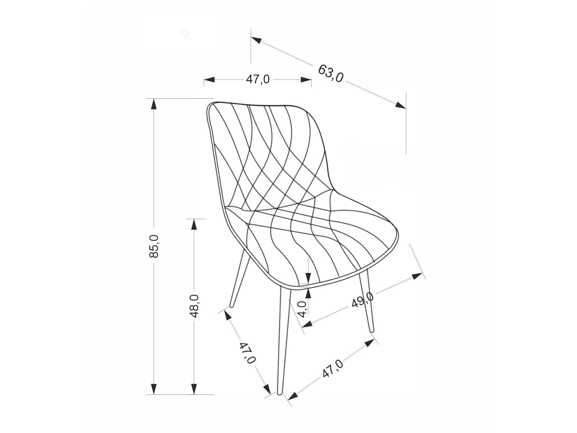 Kėdė Houston 2033 (Pilka)