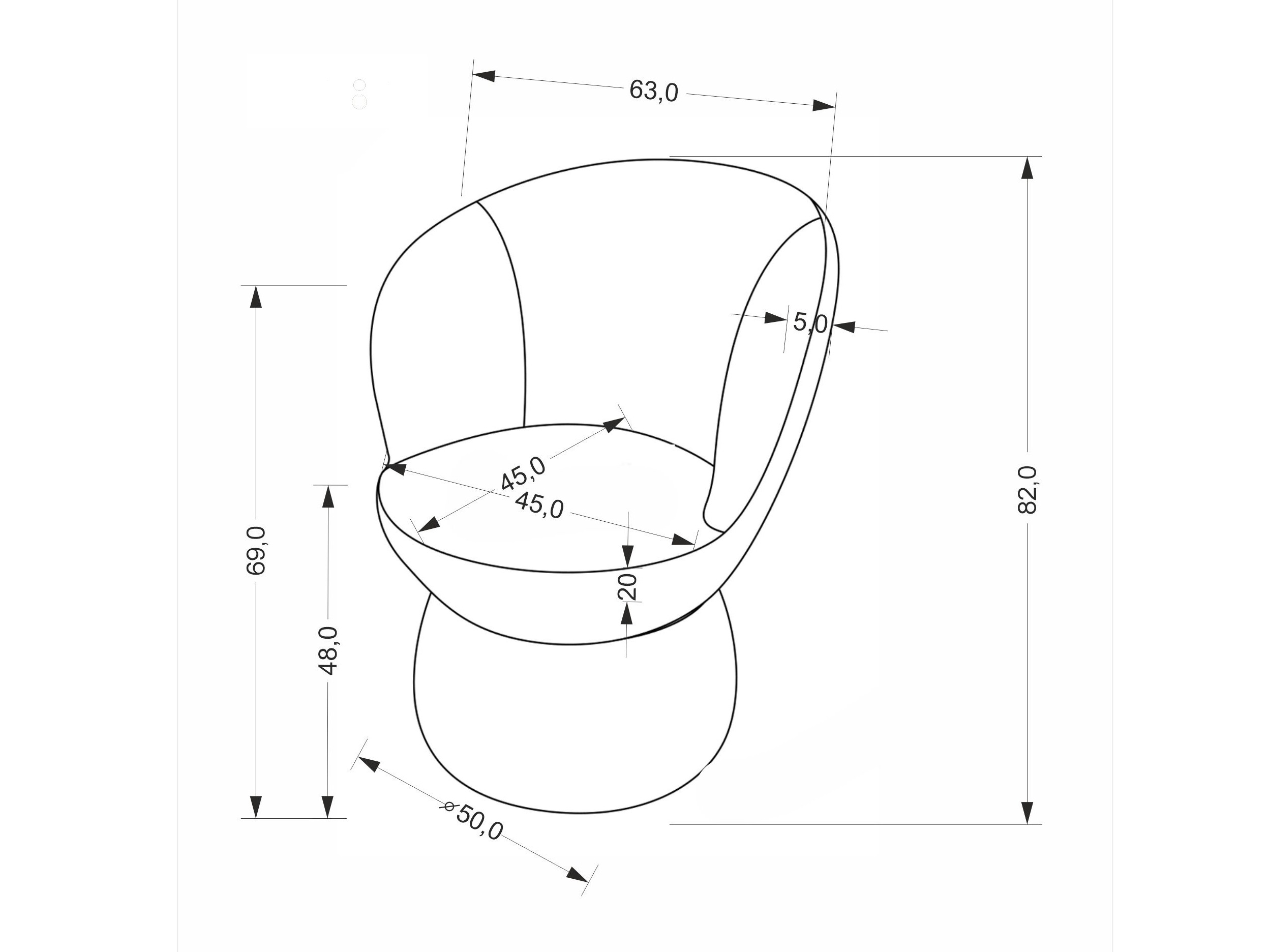 Kėdė Houston 2082 (Smėlinė)