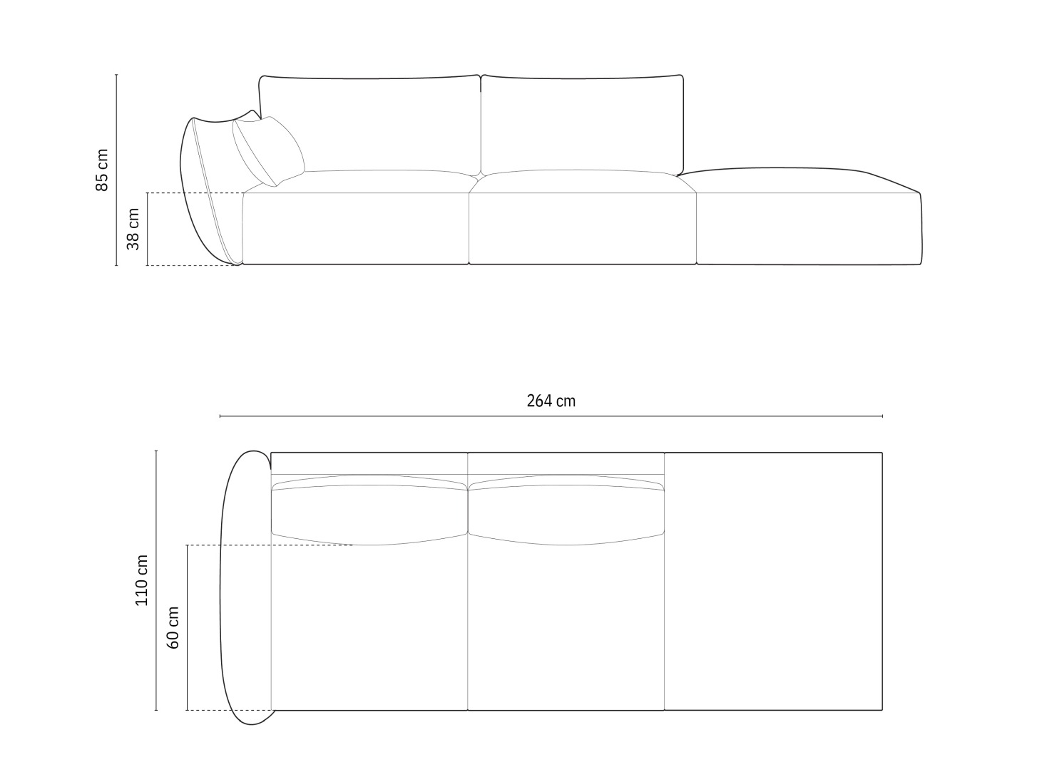Sofa Belenoe 106 (Bluvel 19)