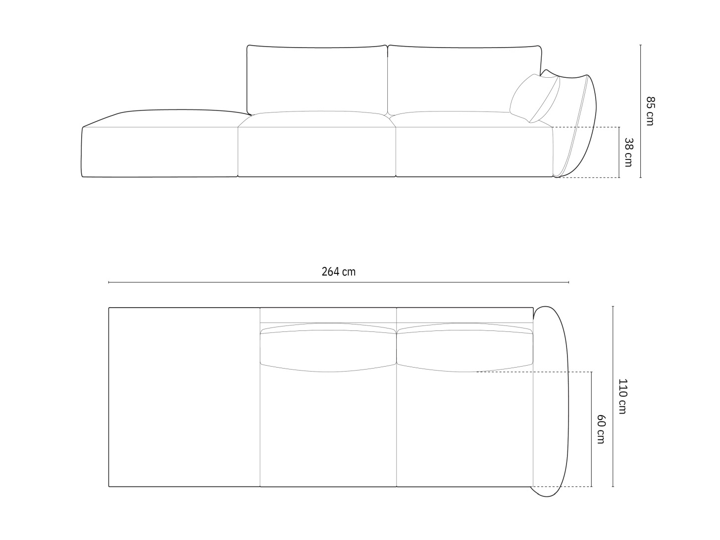 Sofa Belenoe 106 (Bluvel 40)