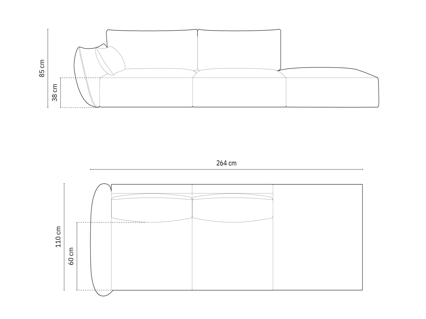 Sofa Belenoe 106 (Over The Horizon 85)