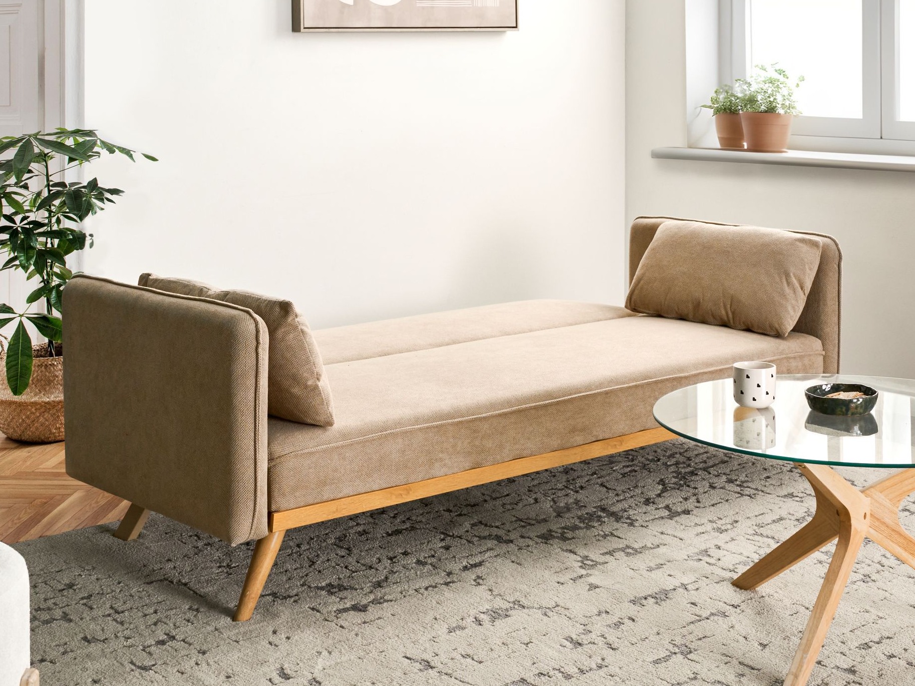 Sofa lova Berwyn 2821 (Šviesi ruda)