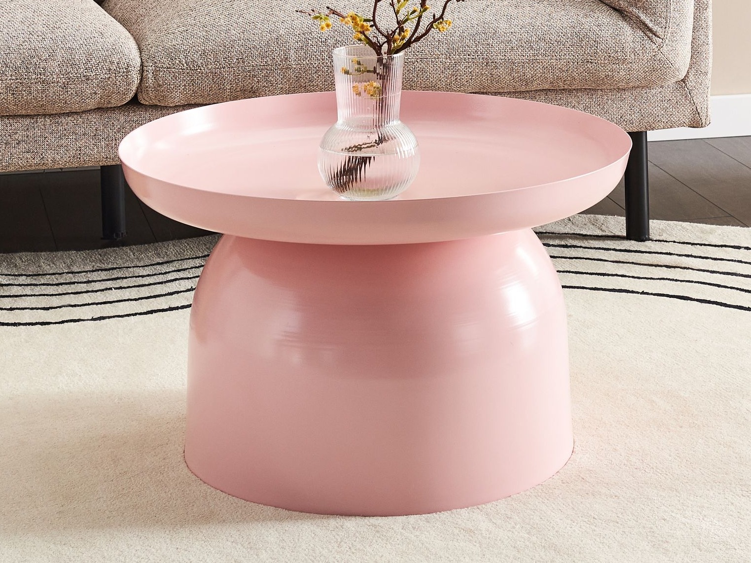 Žurnalinis staliukas Berwyn 2820 (Rožinė)